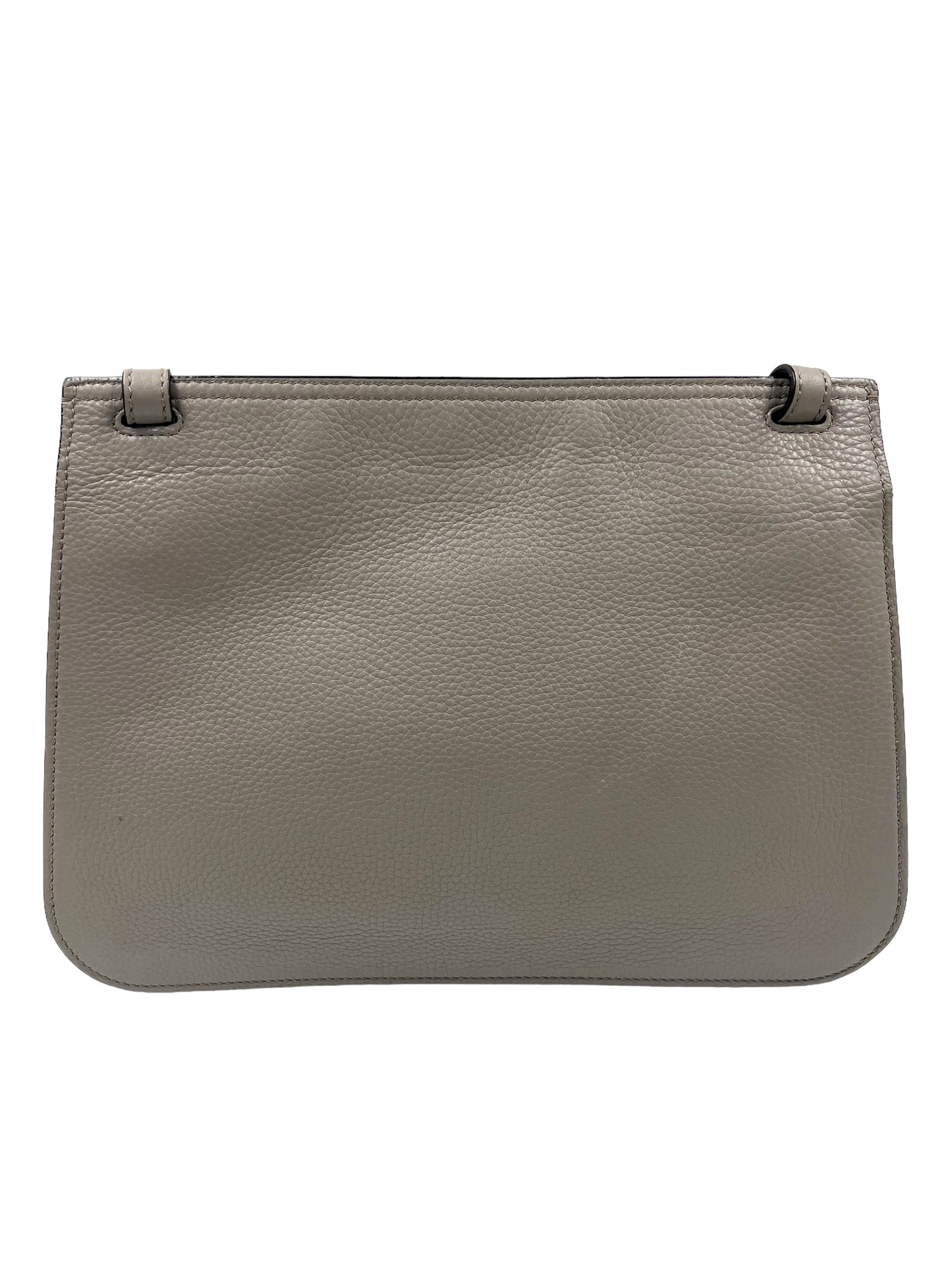 Gucci Gray Leather Daily Medium Bamboo Daily Flap Bag