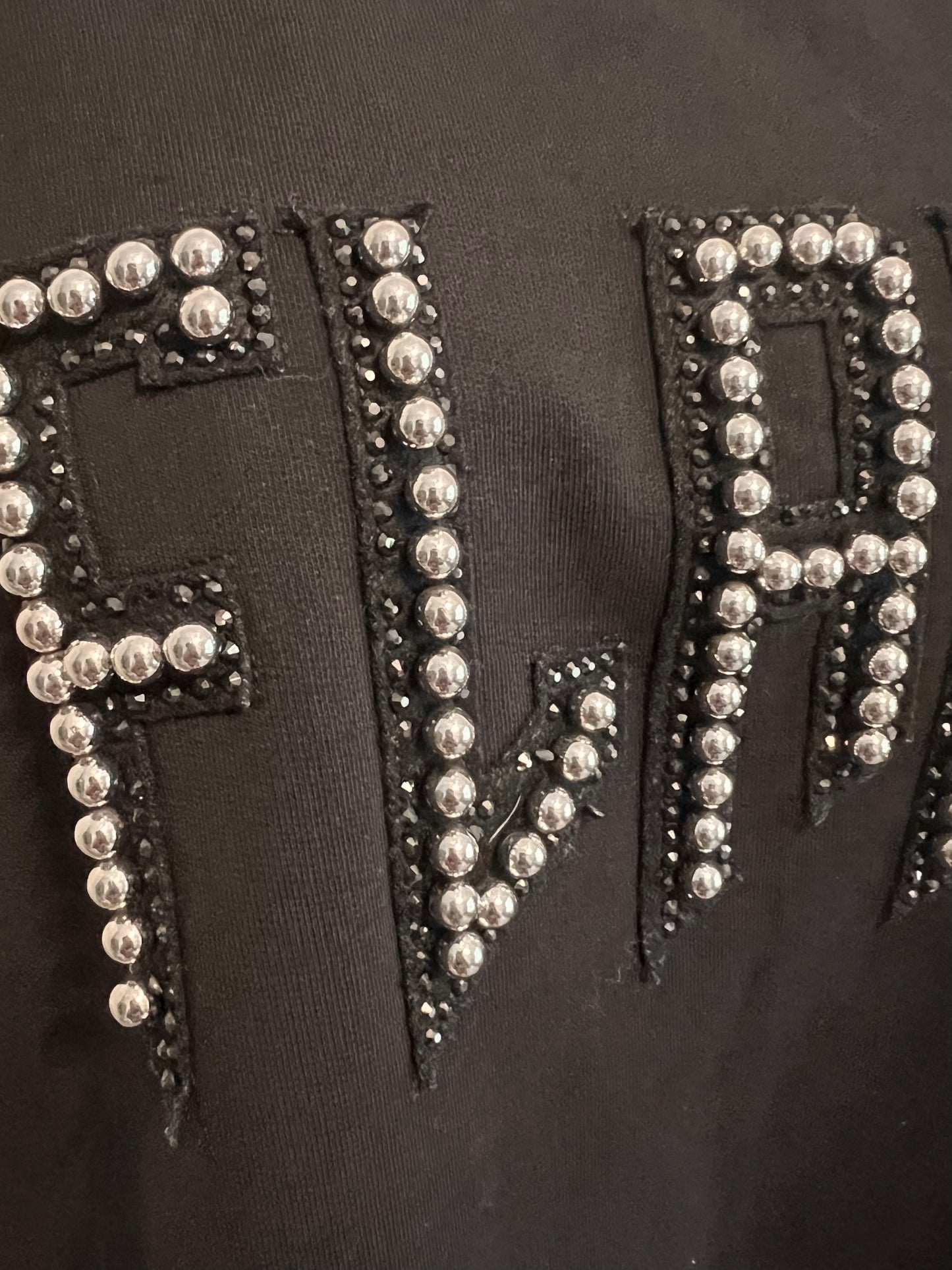 Odi et Amo Size S Black Graphic Dress