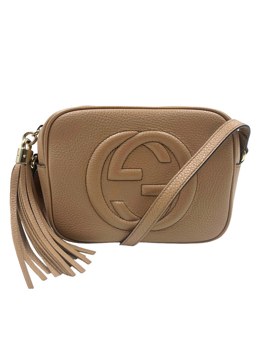 Gucci Beige Leather Soho Disco Crossbody