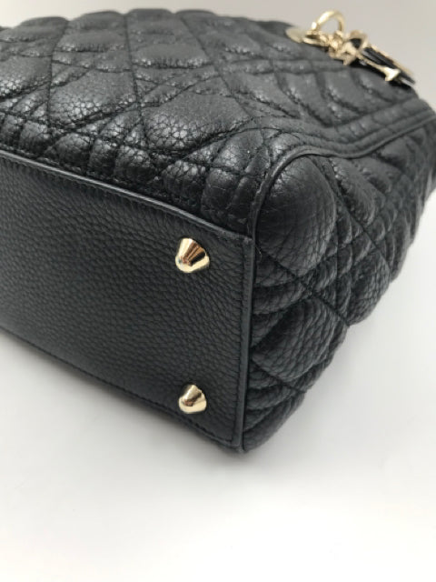 Christian Dior Black Large Lady Dior Tote Handbag