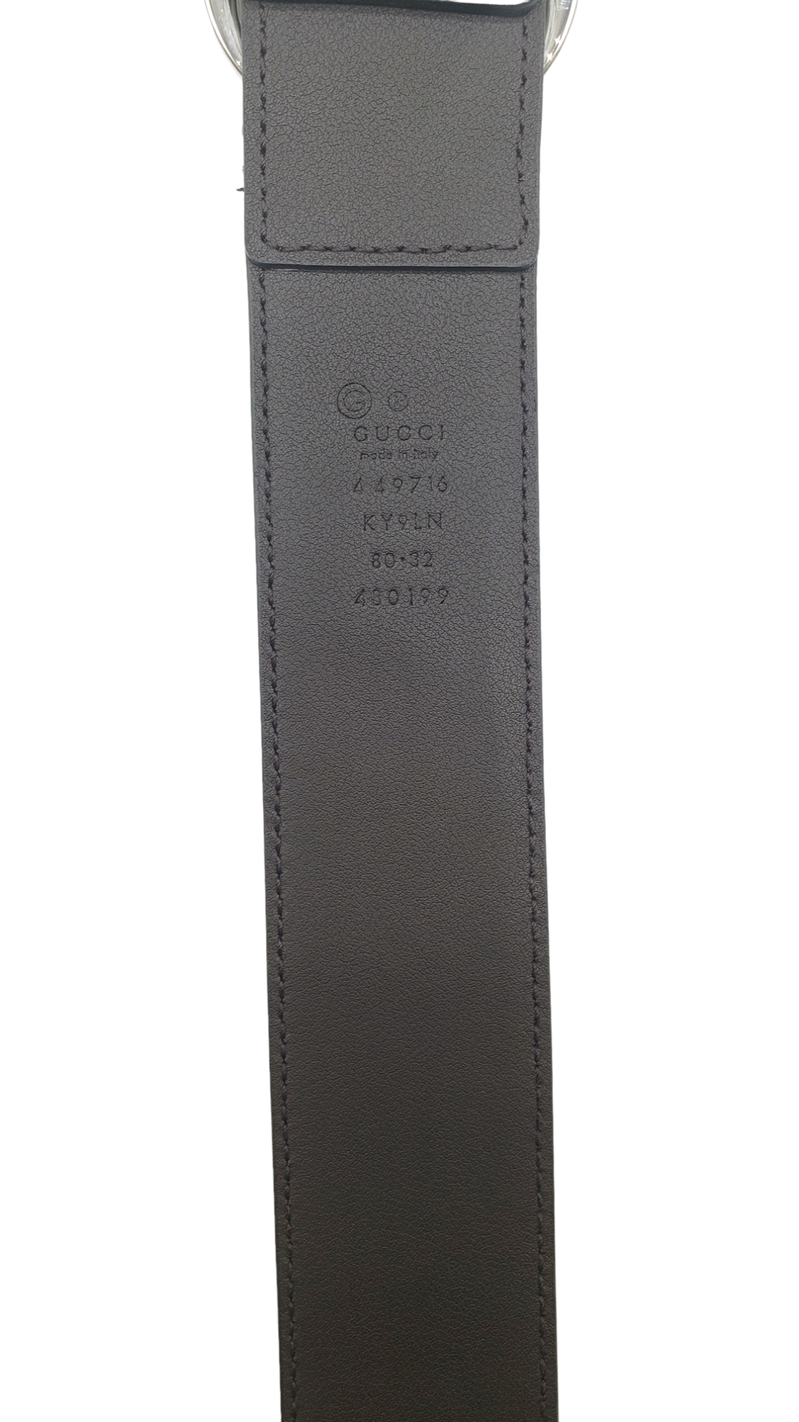 Gucci GG Canvas Leather Size 80/32 Belt