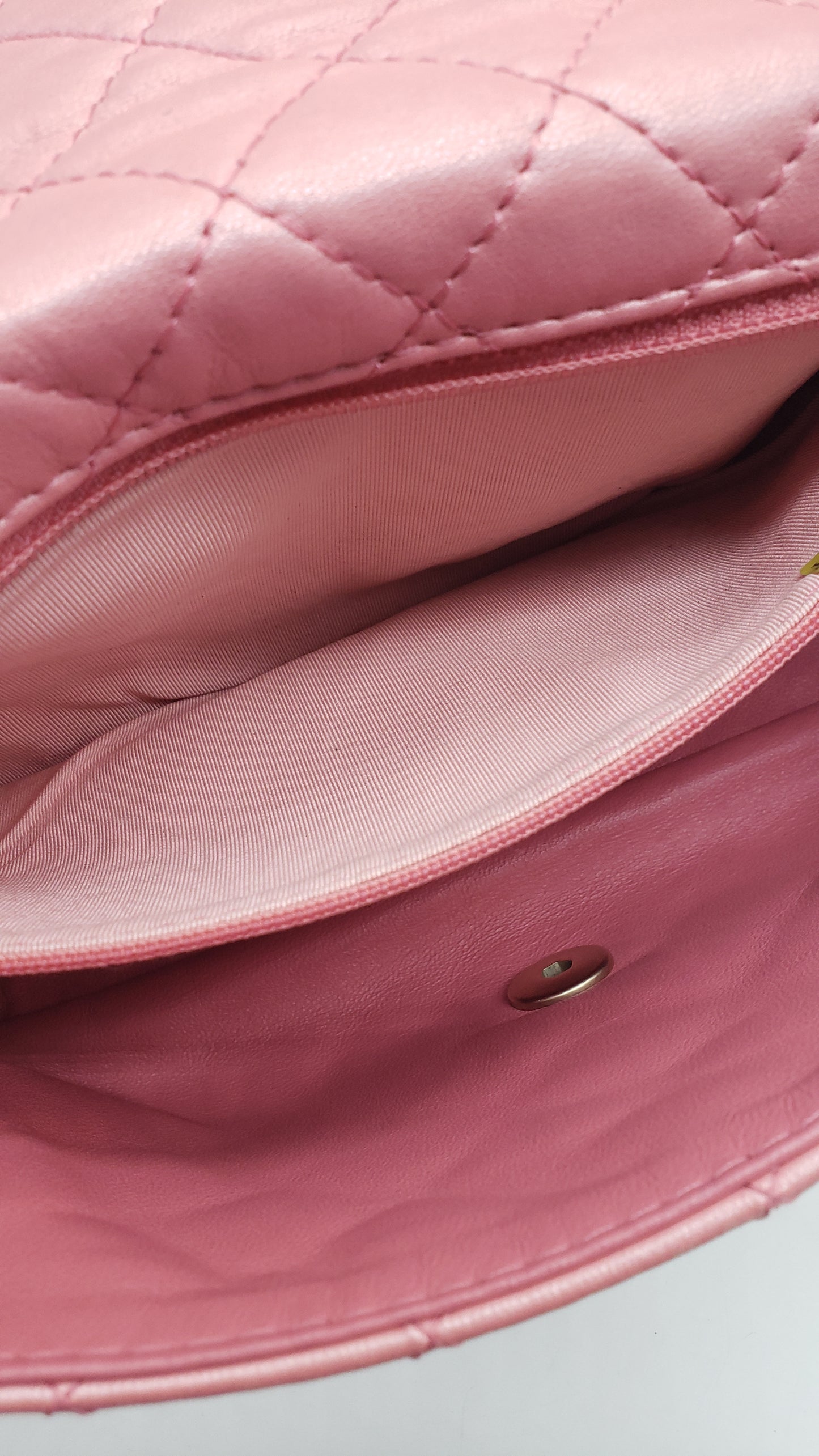 Chanel Pink 2010-2011 Lambskin Precious Jewel Flap Bag