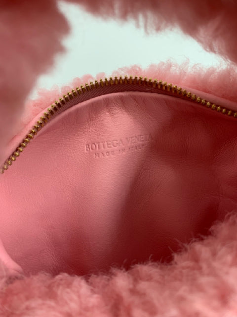 Bottega Veneta Pink Popsicle Shearling Mini Jodie Handbag
