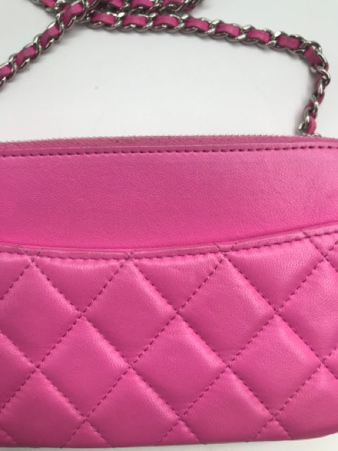 Chanel Pink Calfskin 2021 Small Flap Pouch Handbag