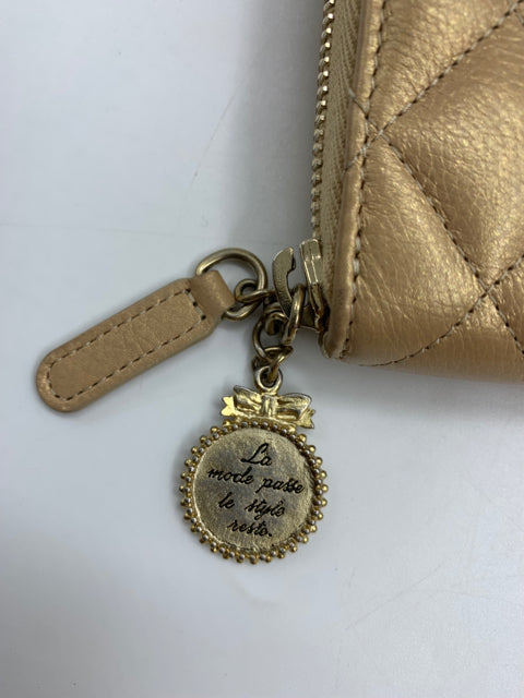 Chanel Champagne Calfskin 2014-2015 Coco Chanel Medallion Wallet