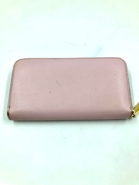 Fendi Peonia Pink Long is Leather Wallet