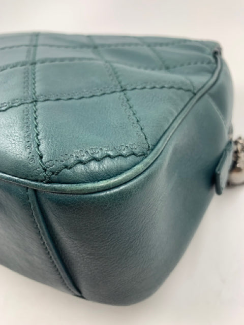 Chanel Green Calfskin Paris-Edinburgh Coco Sporran Jumbo Flap Handbag