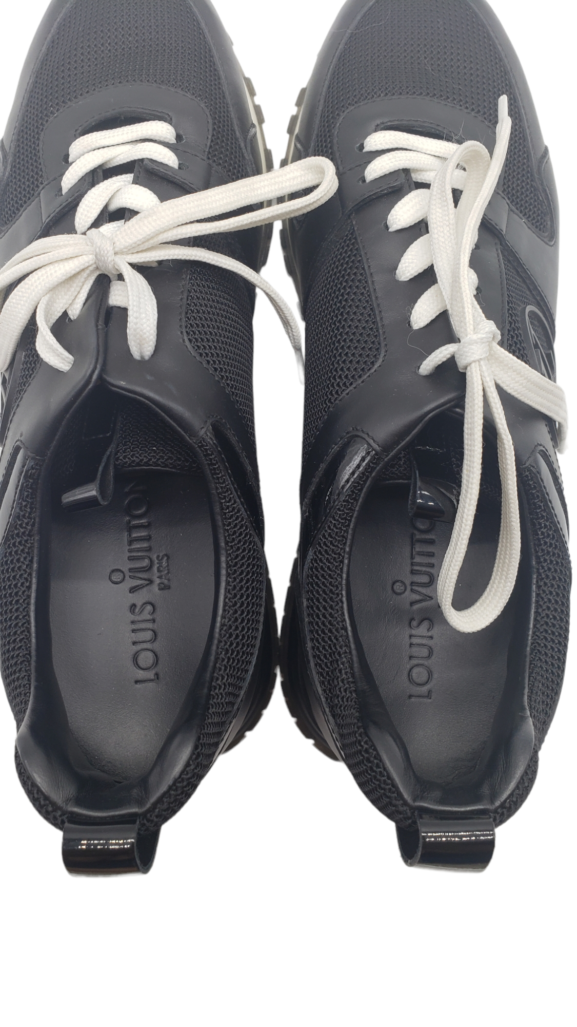 Louis Vuitton Black Run Away Size 37.5 Sneakers