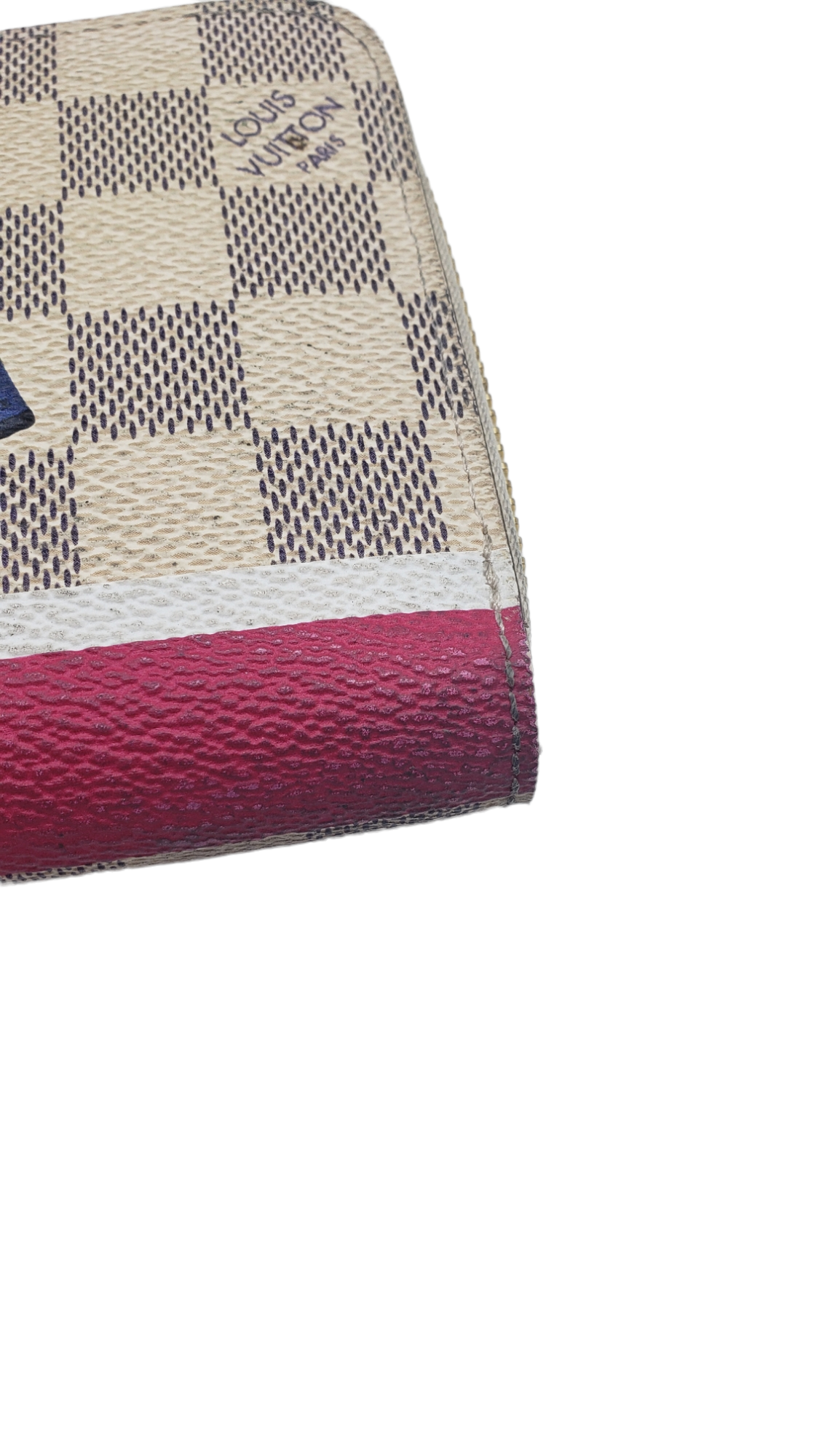 Louis Vuitton Damier Azur Christmas Animation Giraffe Zippy Wallet