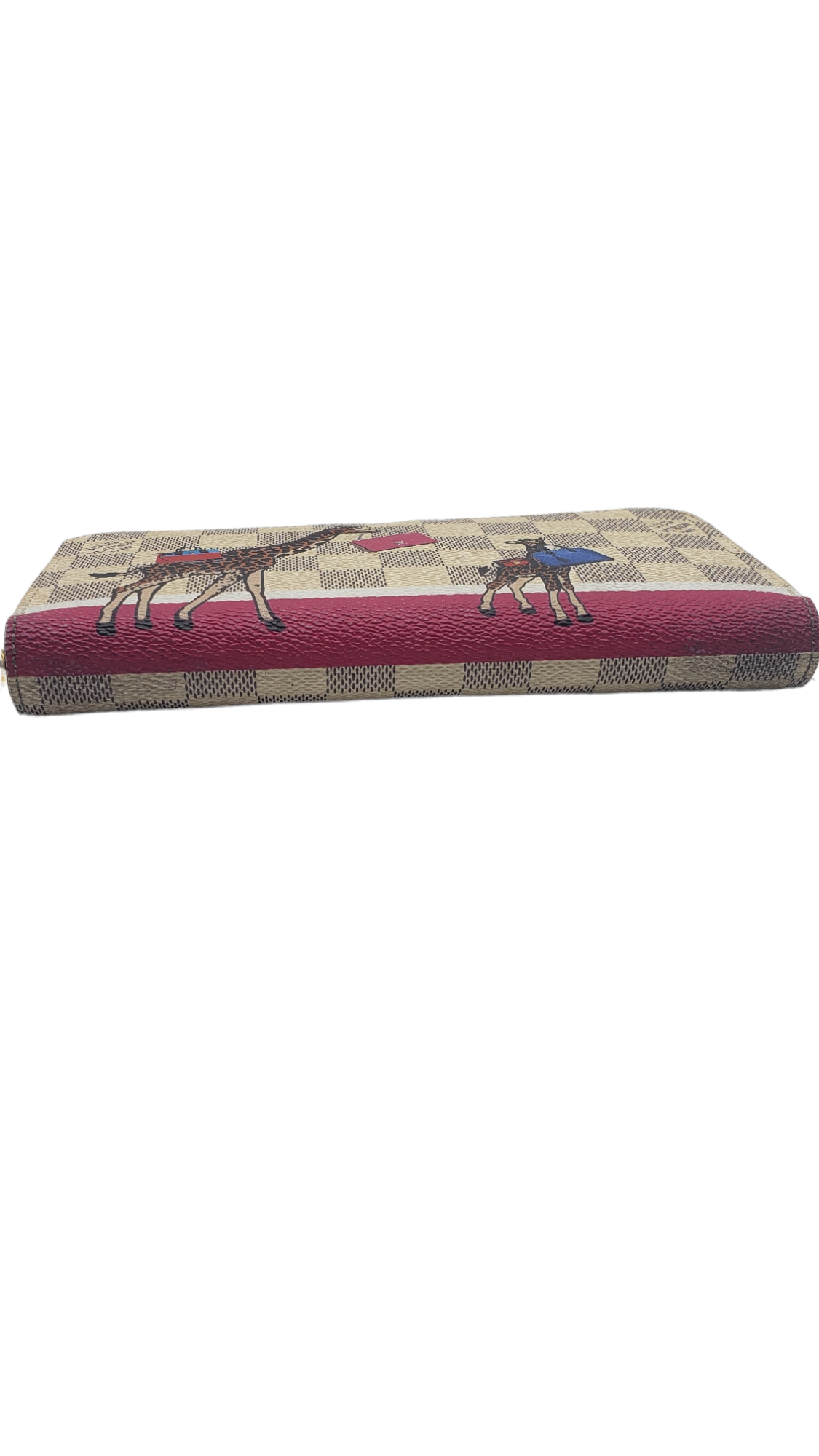 Louis Vuitton Damier Azur Christmas Animation Giraffe Zippy Wallet
