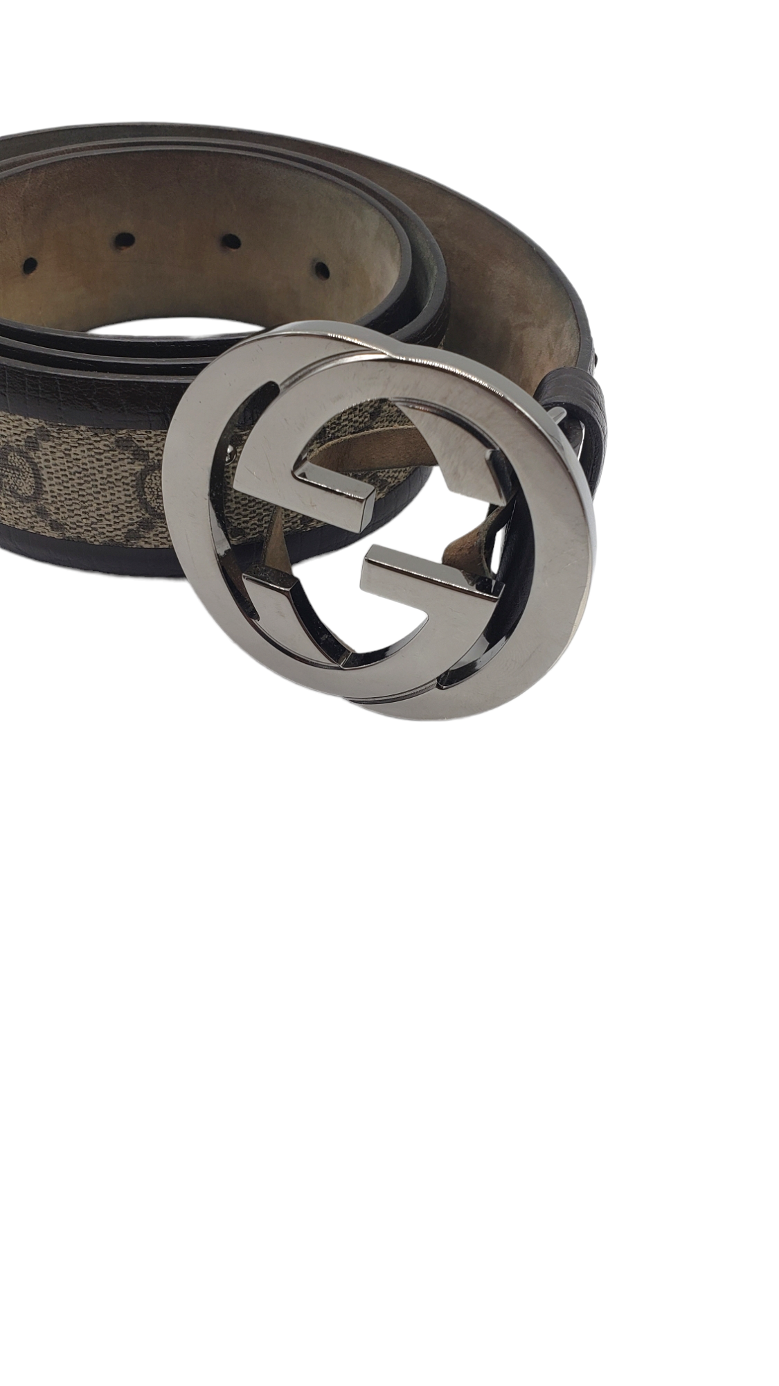 Gucci Brown GG Supreme Canvas Size 85/34 Belt