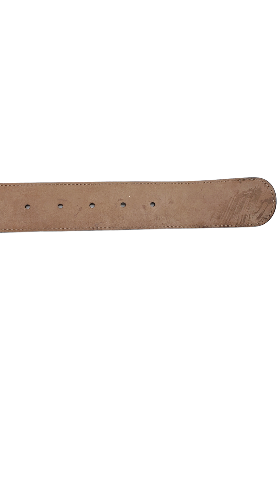 Gucci Cream GG Embossed Leather Size 85/34 Belt