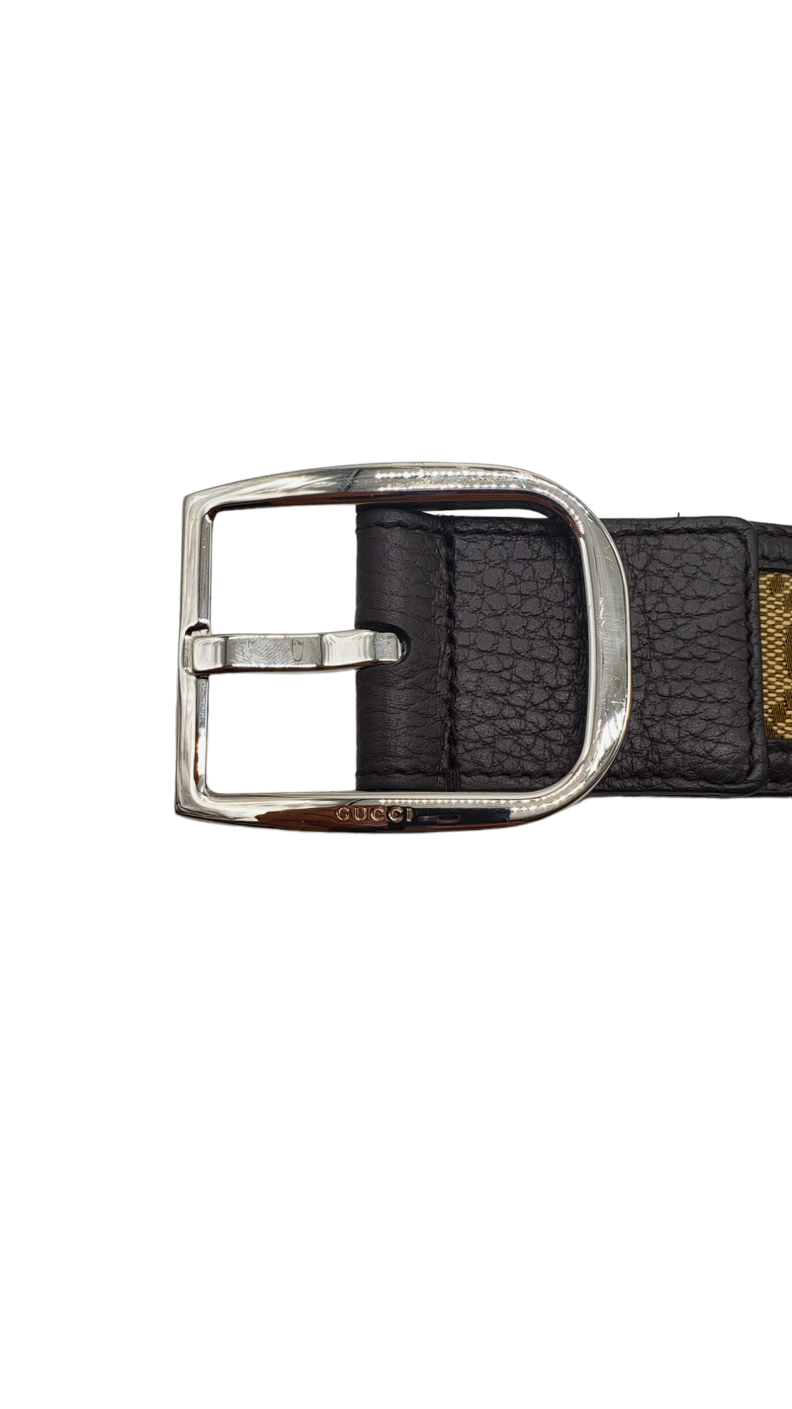 Gucci GG Canvas Leather Size 80/32 Belt
