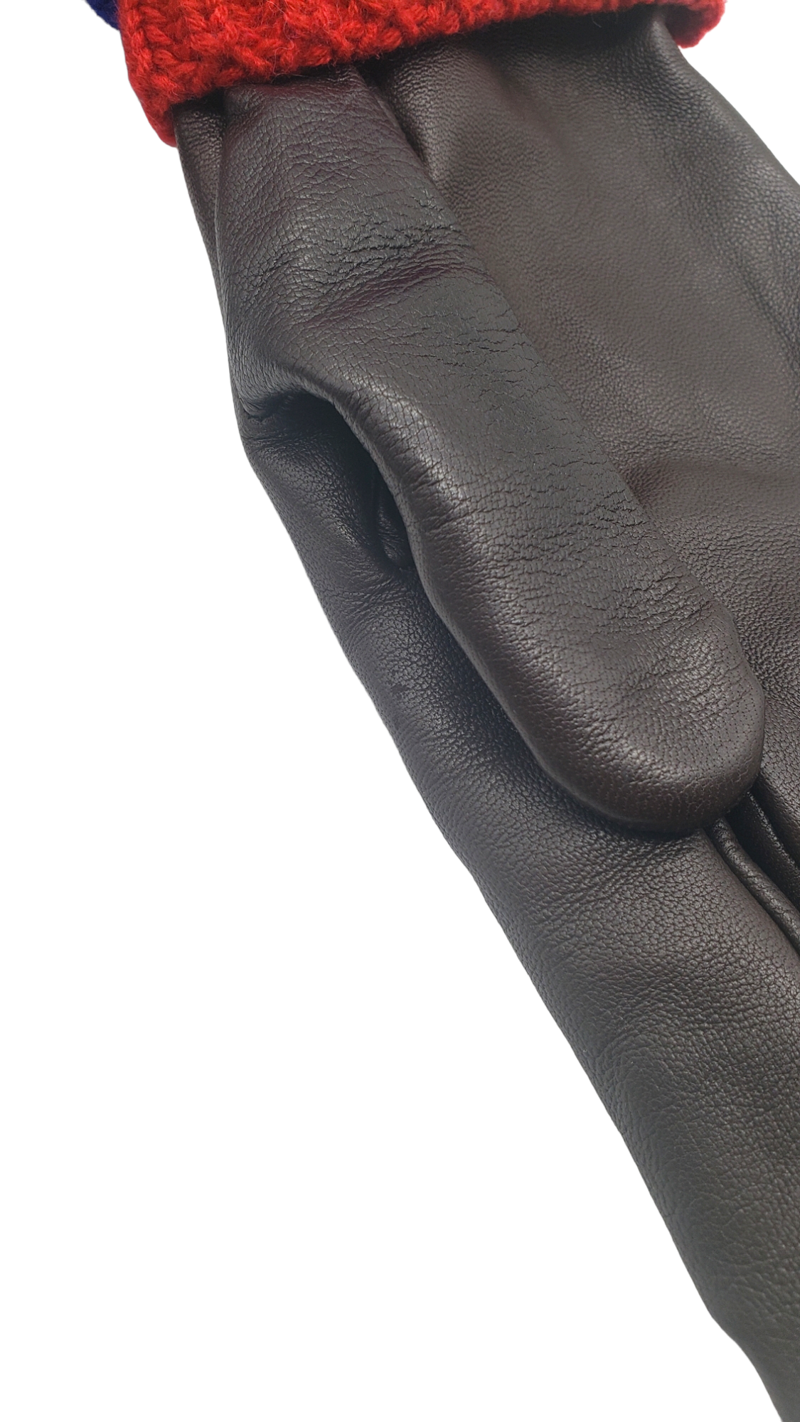 Gucci Brown Leather Size Medium Gloves
