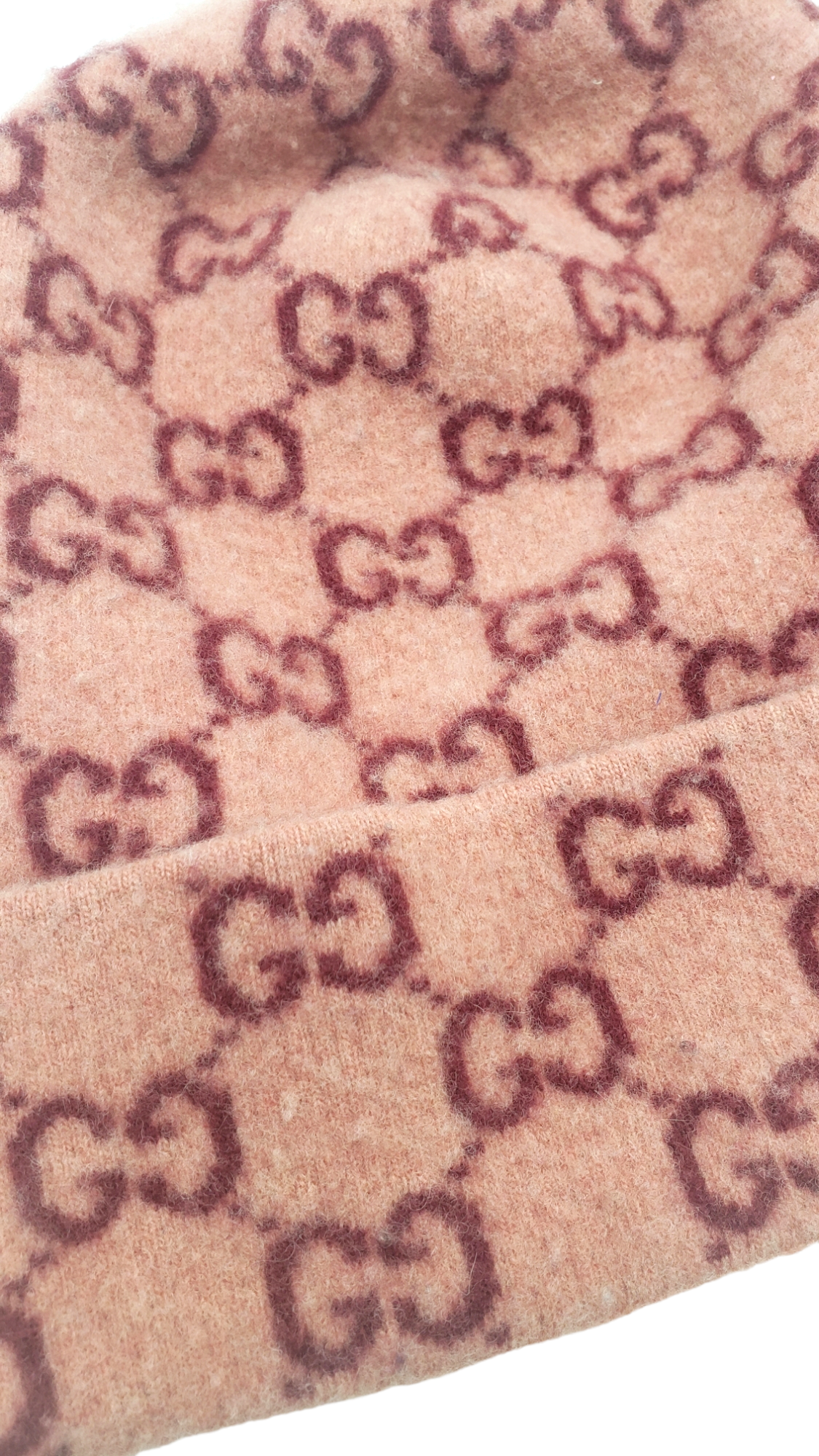 Gucci Mauve GG Wool Size Medium Hat