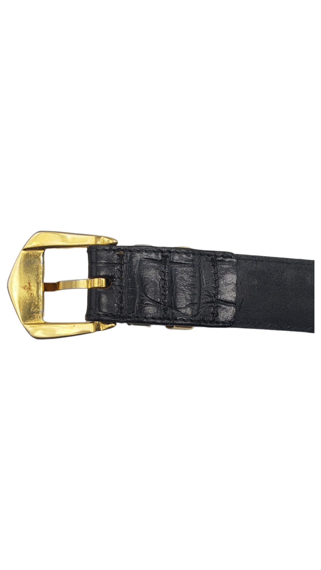 Versace Vintage Black Studded Size XS/S Mini Pouch Belt