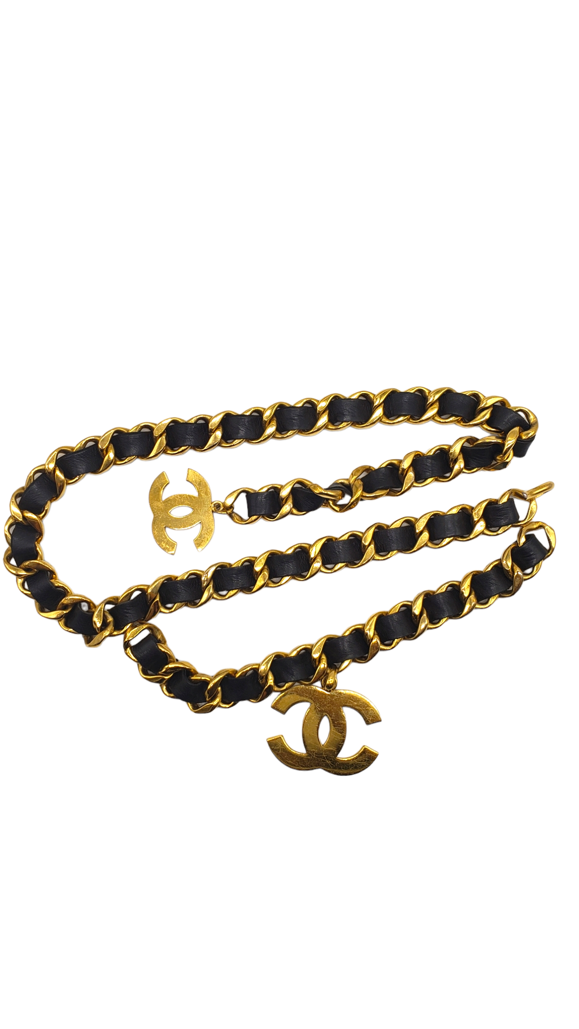 Chanel Iconic Collection 29 Jumbo Leather CC Triple Layer Belt