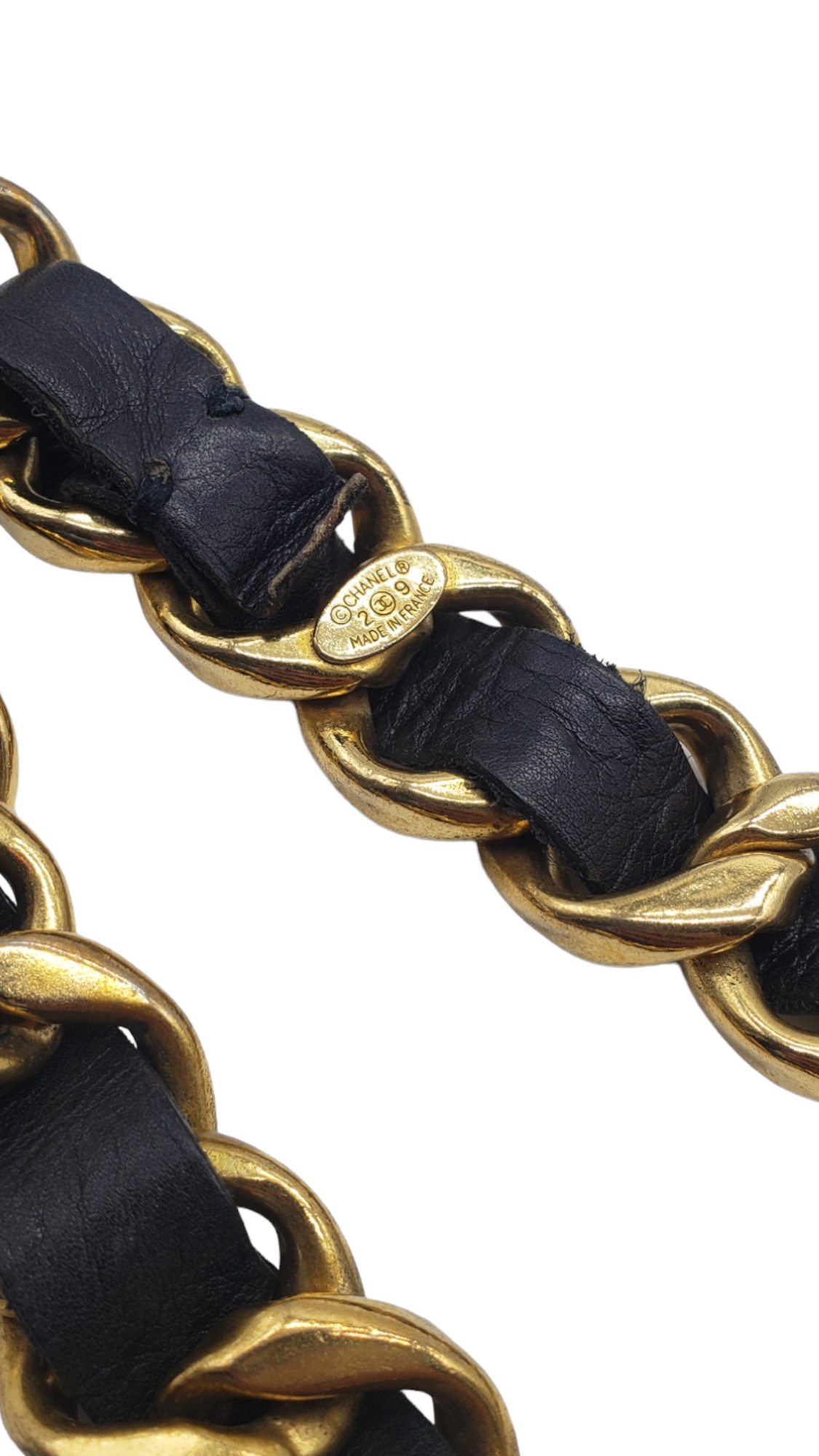 Chanel Iconic Collection 29 Jumbo Leather CC Triple Layer Belt