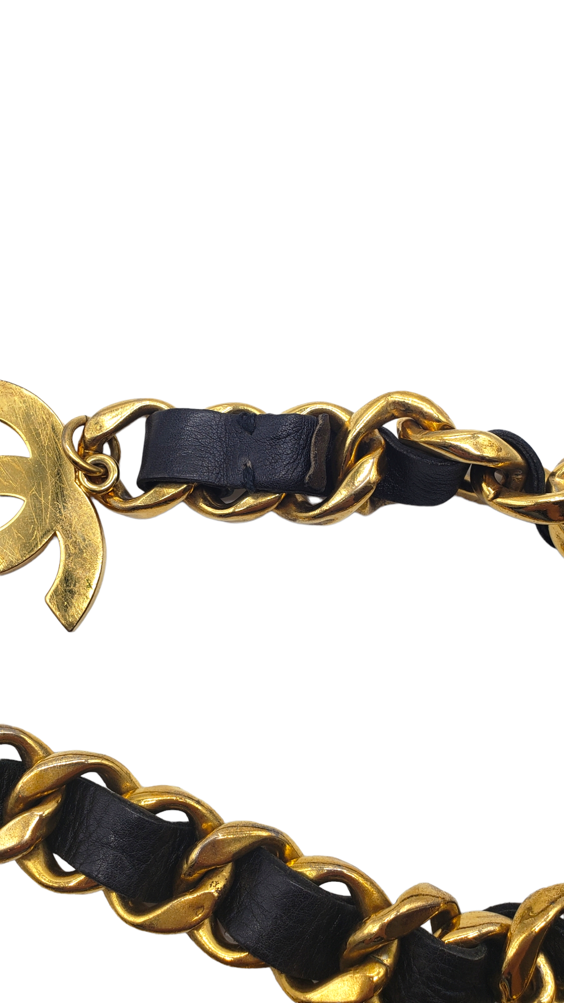 Chanel Iconic Collection 29 Jumbo Leather CC Triple Layer Belt