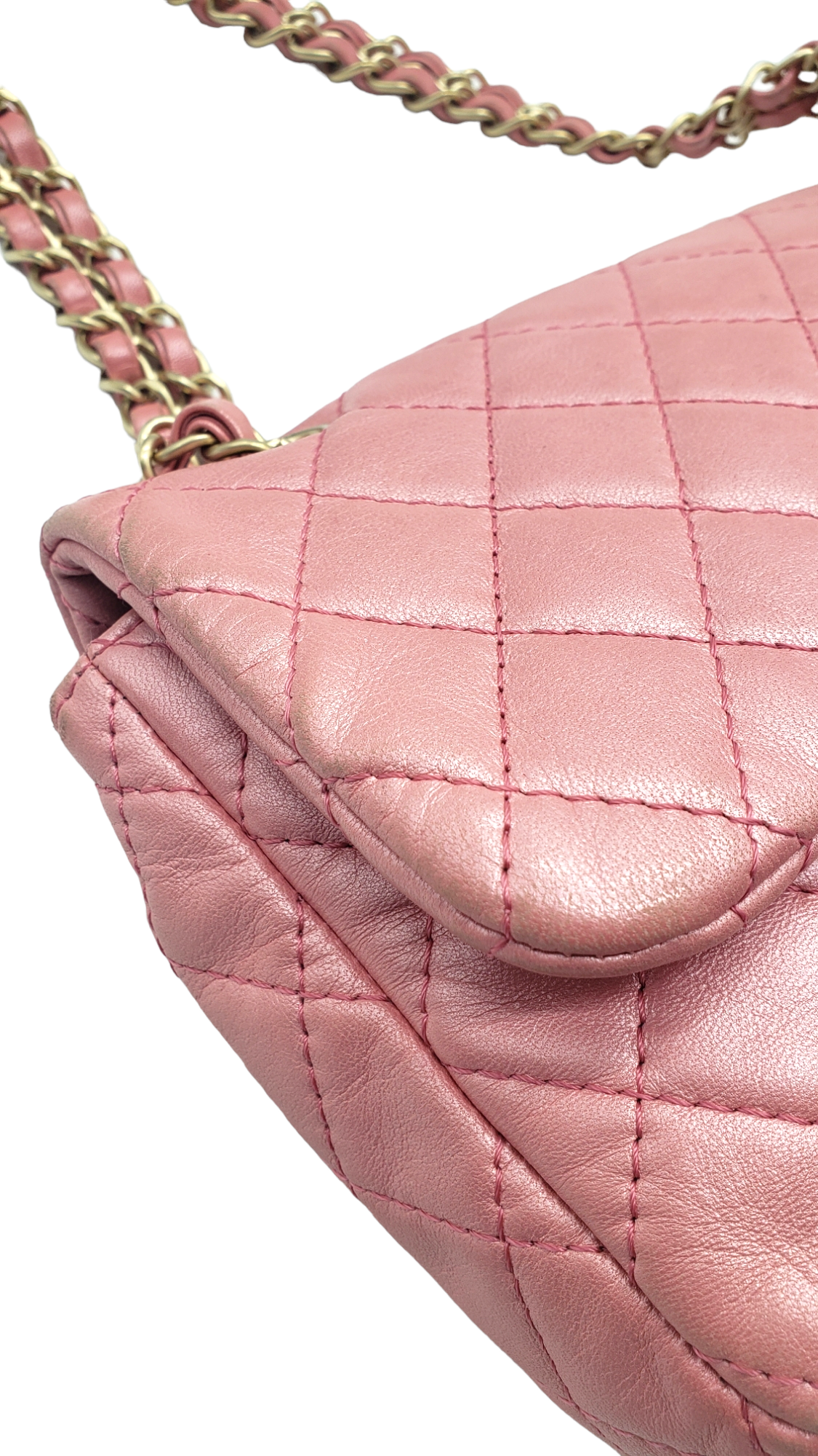 Chanel Pink 2010-2011 Lambskin Precious Jewel Flap Bag