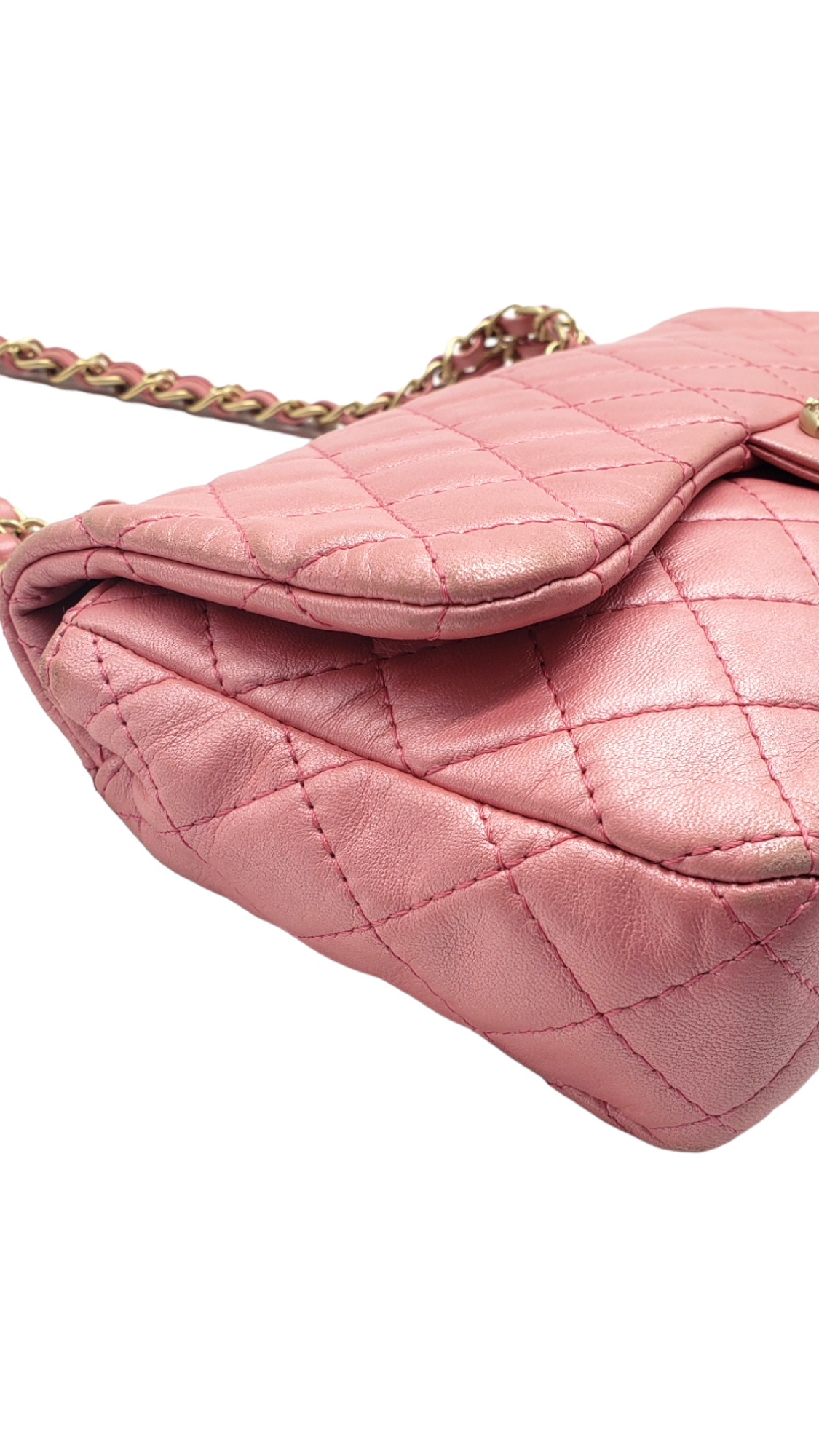 Chanel Pink 2010-2011 Lambskin Precious Jewel Flap Bag