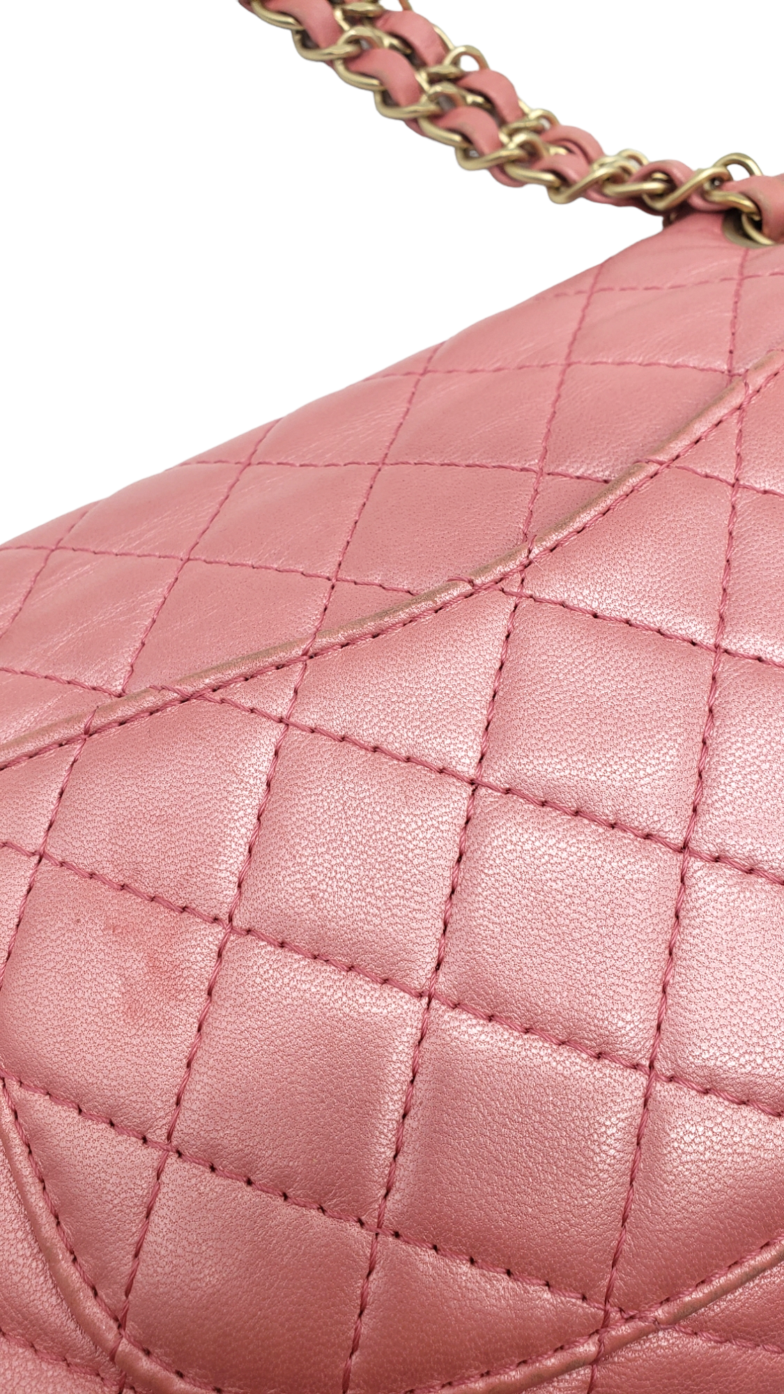 Chanel Pink 2010-2011 Lambskin Precious Jewel Flap Bag