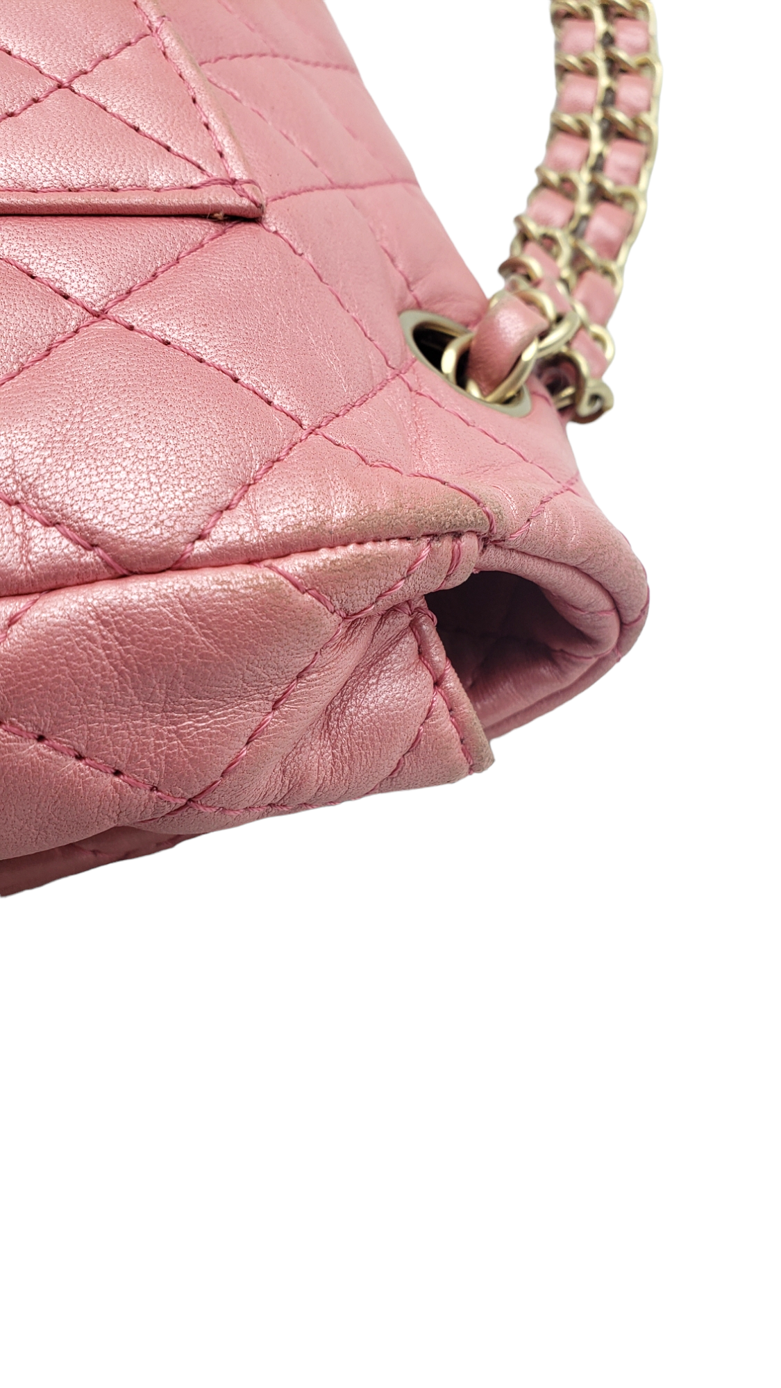 Chanel Pink 2010-2011 Lambskin Precious Jewel Flap Bag