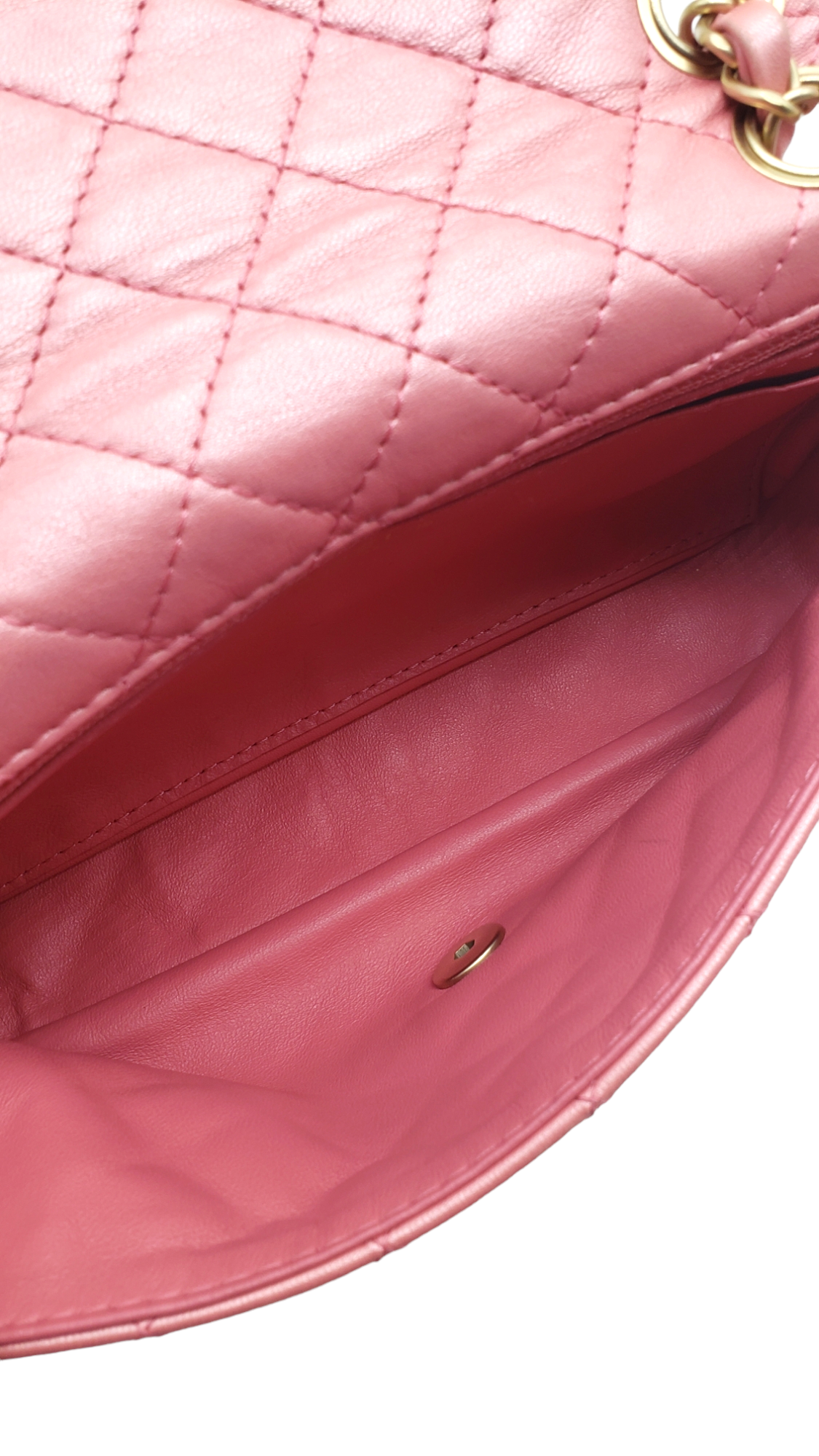 Chanel Pink 2010-2011 Lambskin Precious Jewel Flap Bag