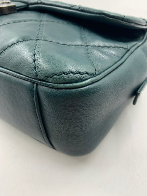 Chanel Green Calfskin Paris-Edinburgh Coco Sporran Jumbo Flap Handbag