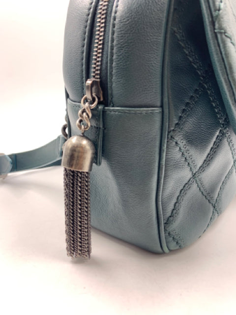 Chanel Green Calfskin Paris-Edinburgh Coco Sporran Jumbo Flap Handbag