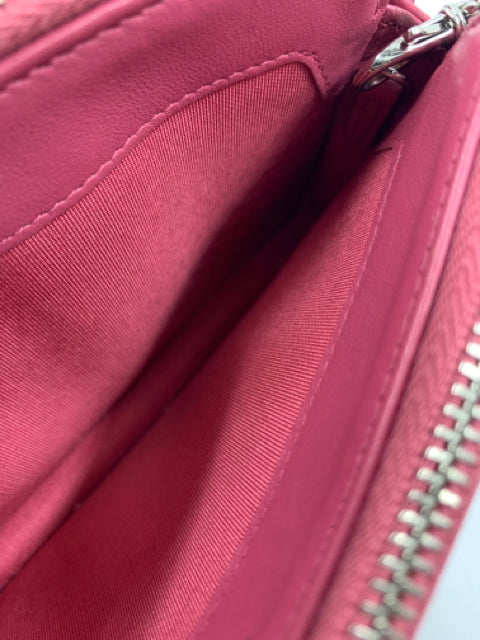 Chanel Pink Calfskin Boy Double Zip WOC