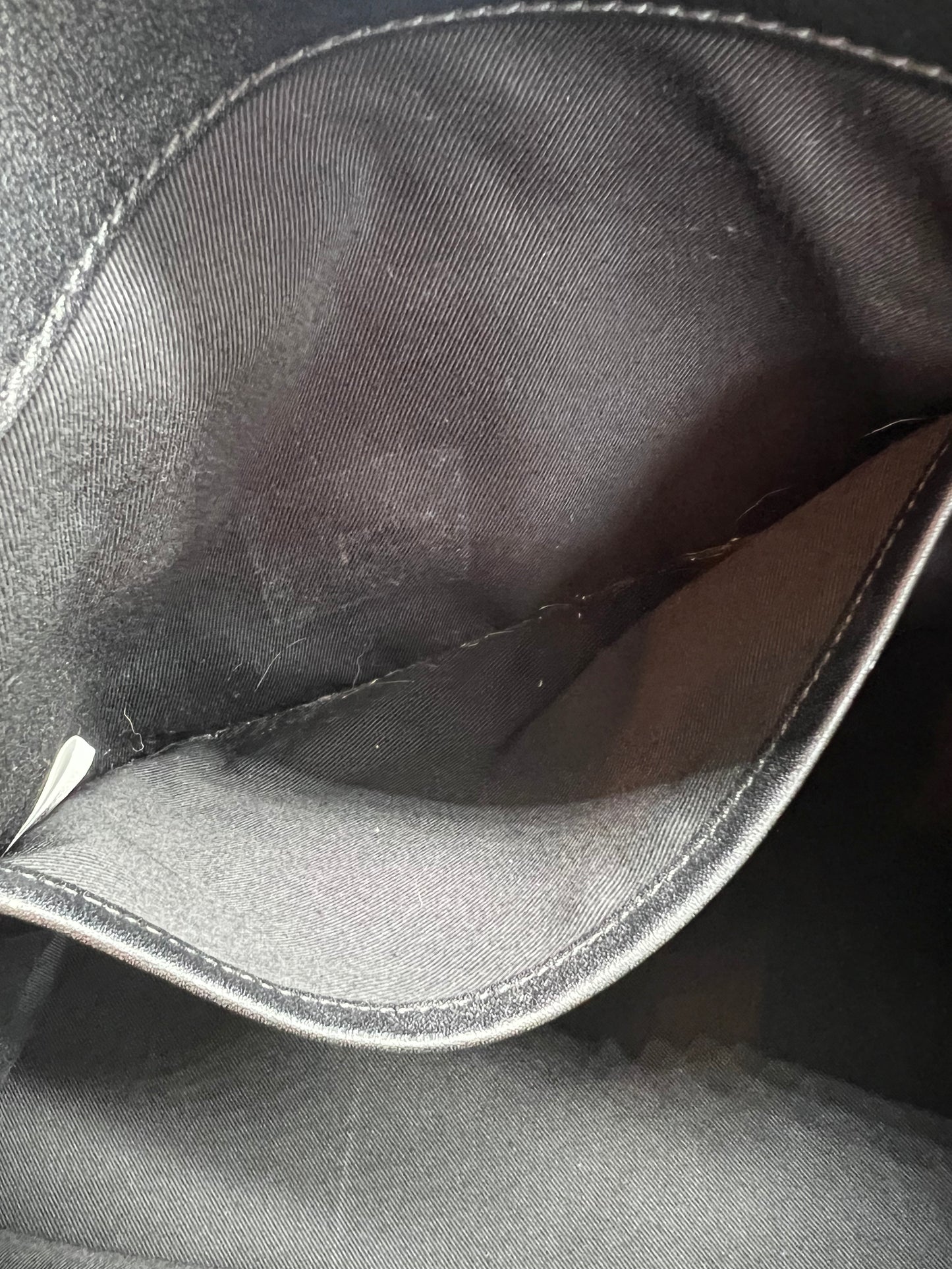 MCM Rubberized Black Nylon Abstract Lion Print Tote