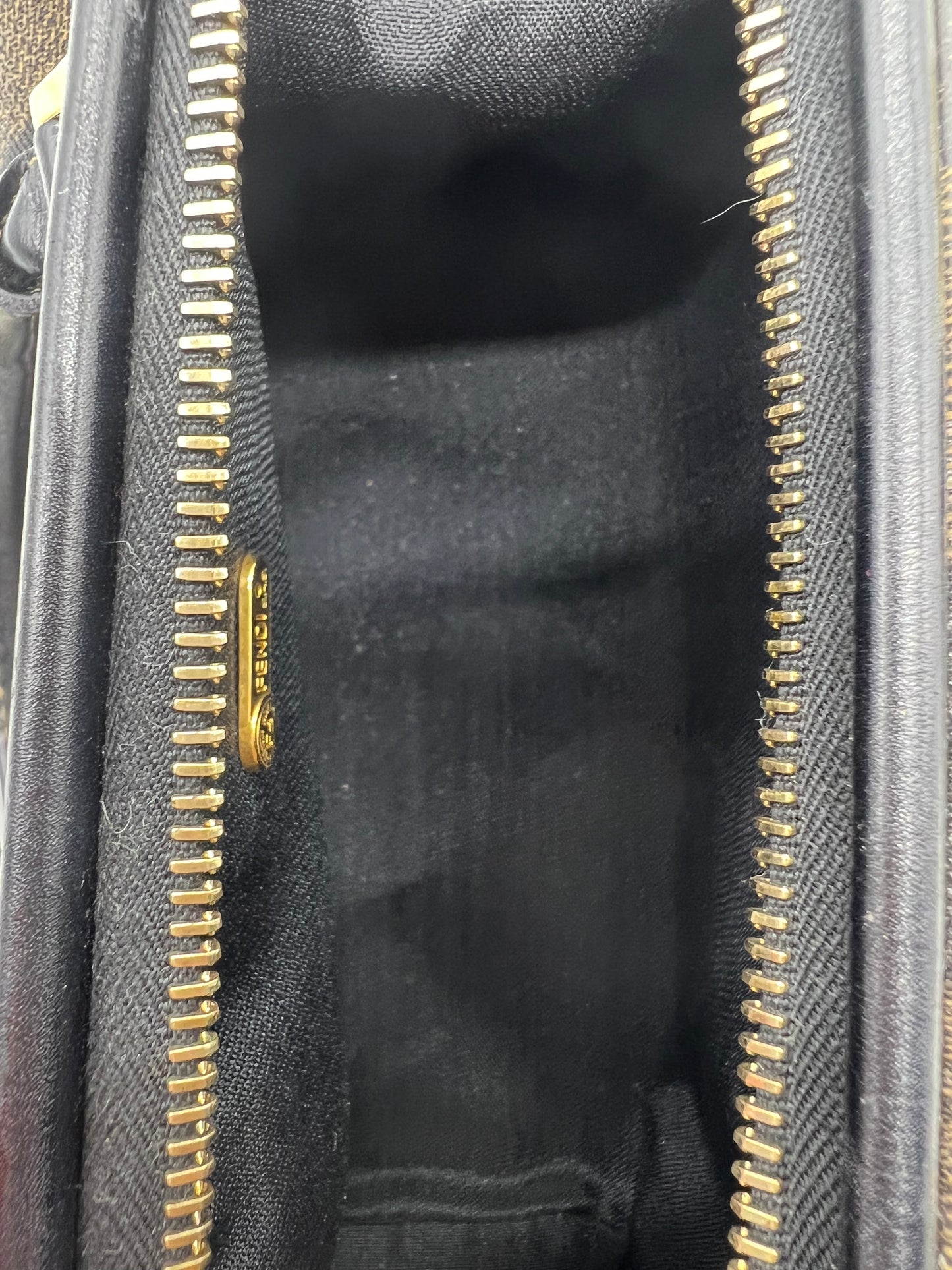 Fendi Vintage Pequin Stripe Mini Boston Bag