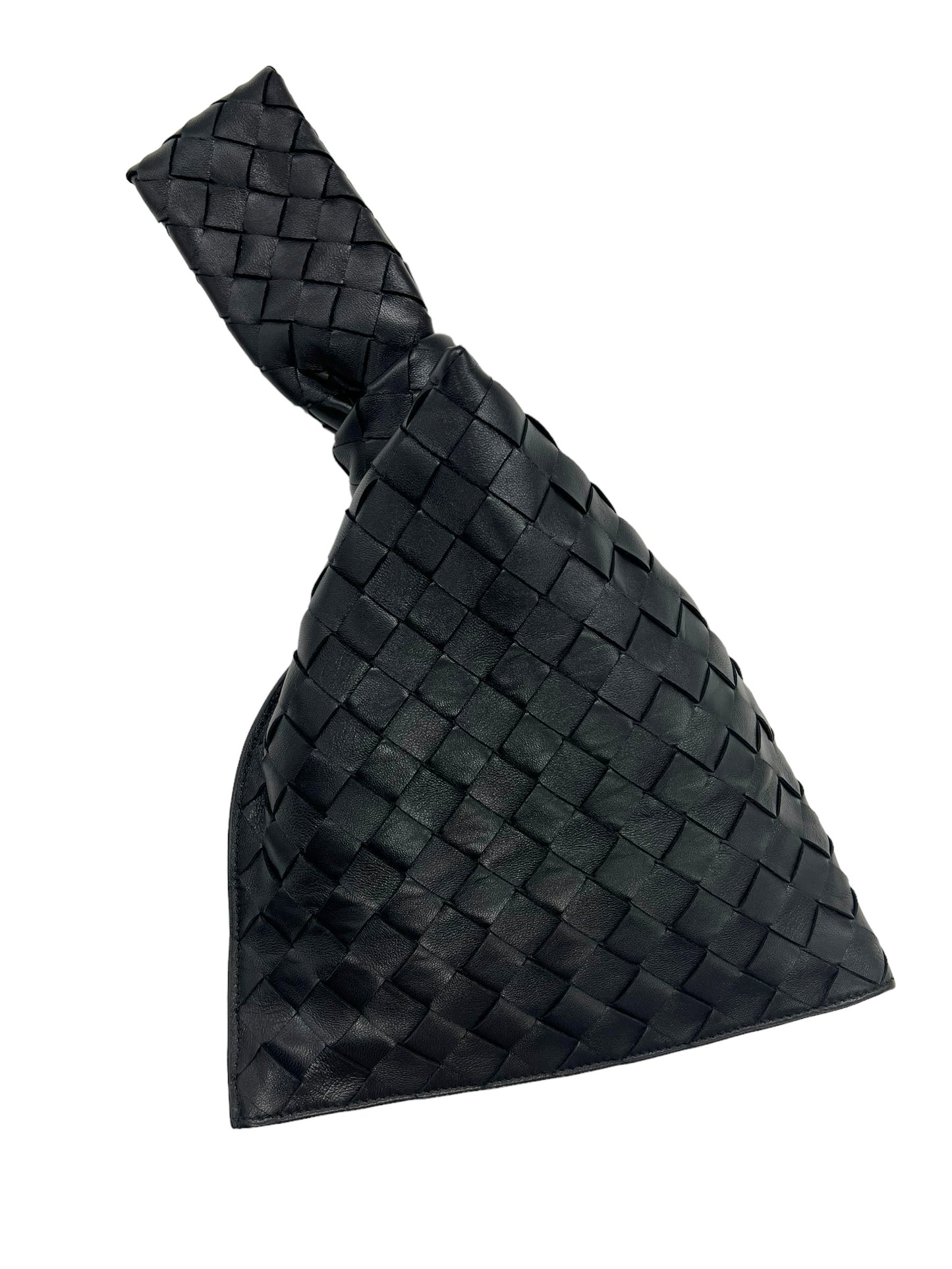 Bottega Veneta Black Nappa Intrecciato Mini BV Twist Bag
