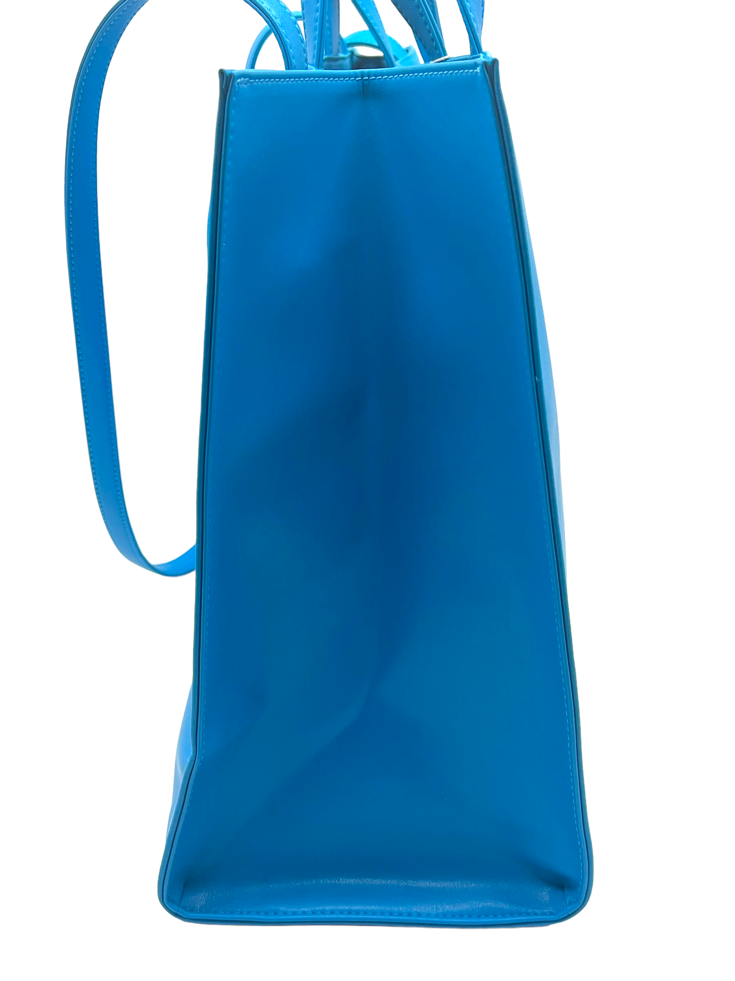 Telfar Cyan Vegan Leather Large Shopper