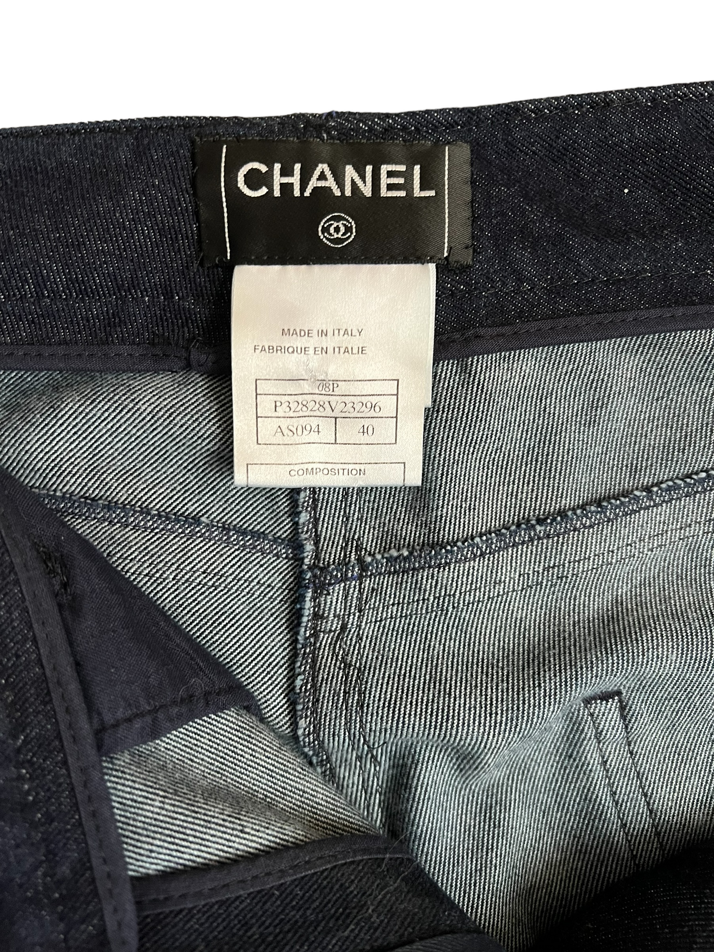 Chanel 08P Slim Leg Size 40 Jeans