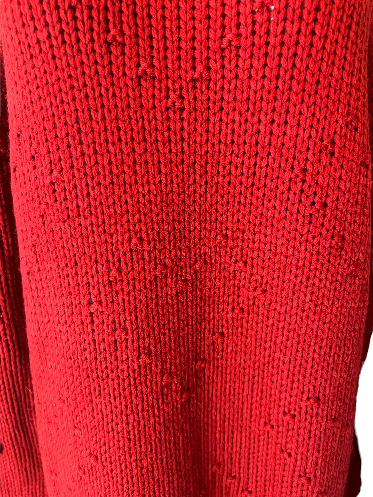 4SI3NNA Red Knit Size S Heart Dress