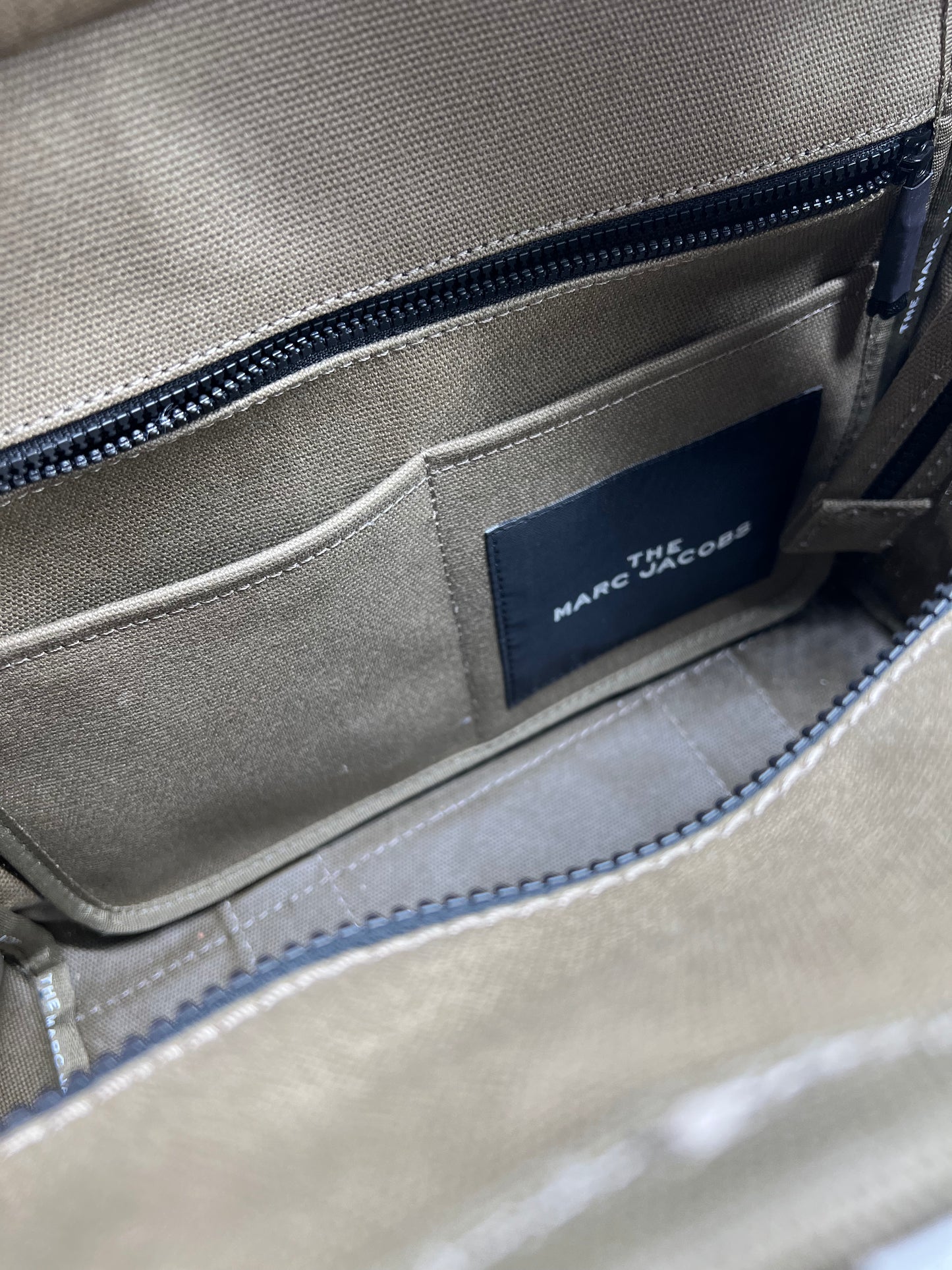 Marc Jacobs Khaki Canvas "The Medium Tote" Bag