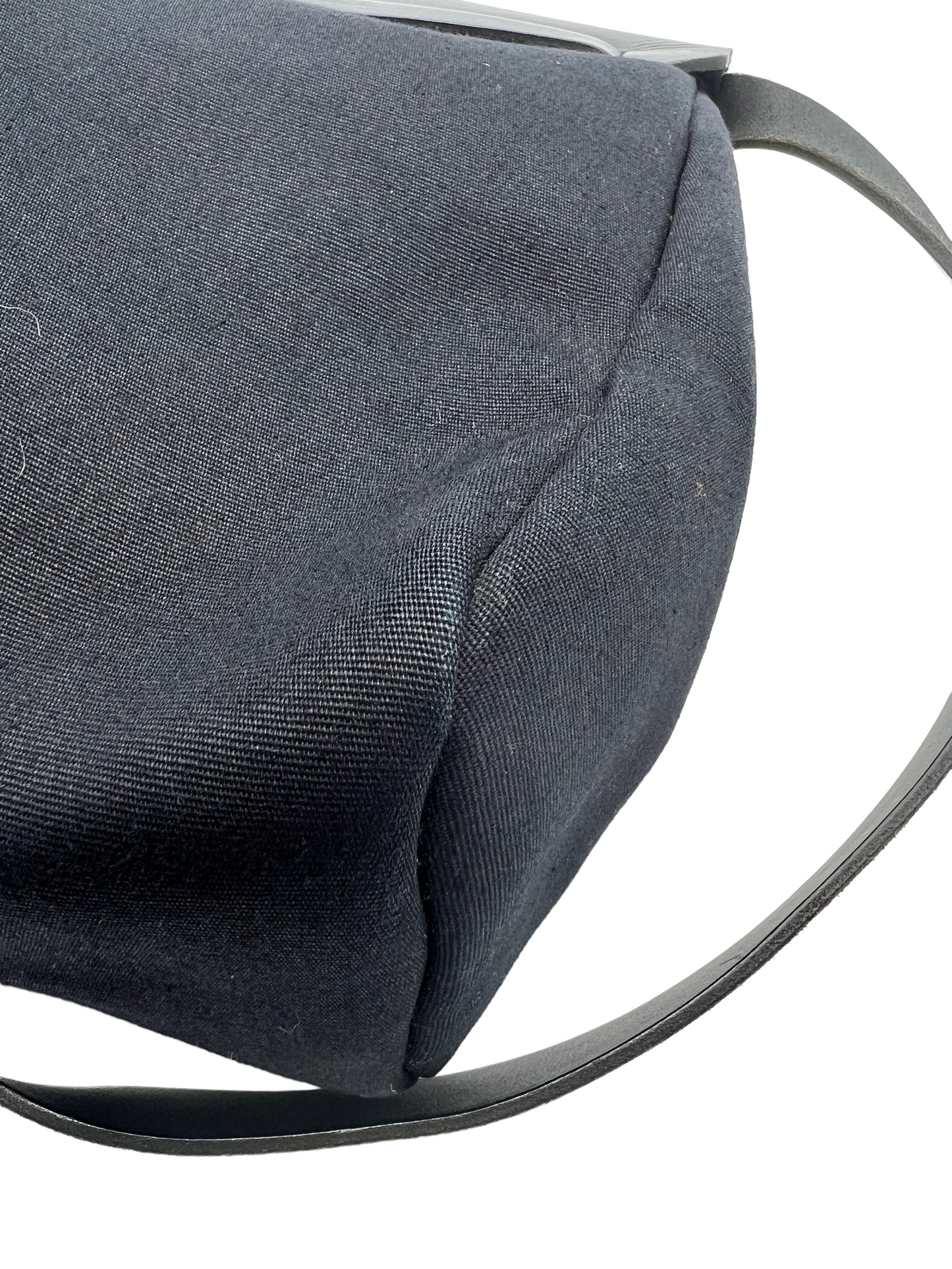 Hermes Black Toile Herbag 39 Shoulder Bag