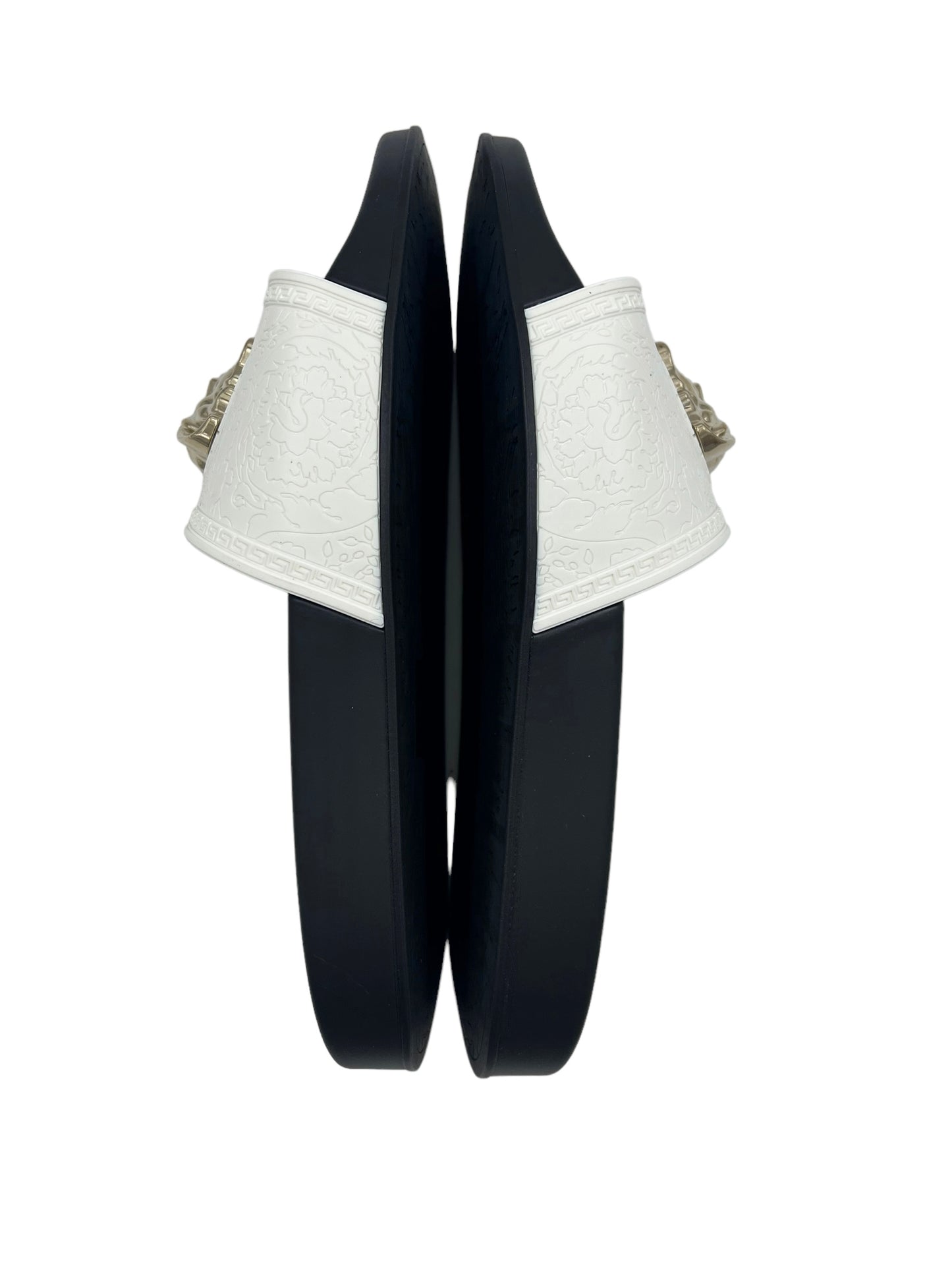 Versace Size 39 White Palazzo Pool Slides