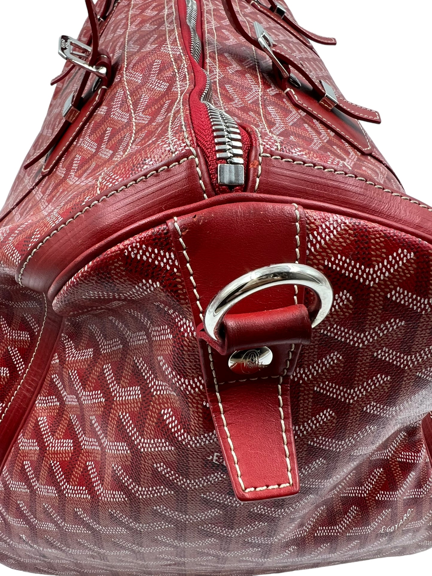 Goyard Red Croisiere 50 Duffle
