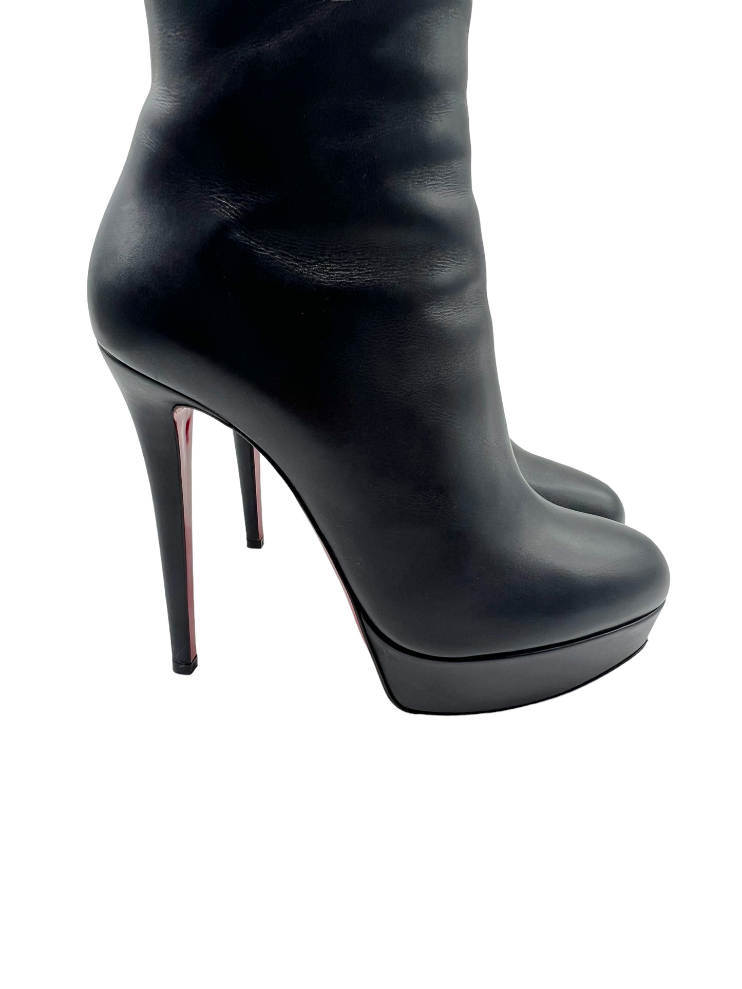 Christian Louboutin Black Bianca Botta 140 Size 39.5 Boots