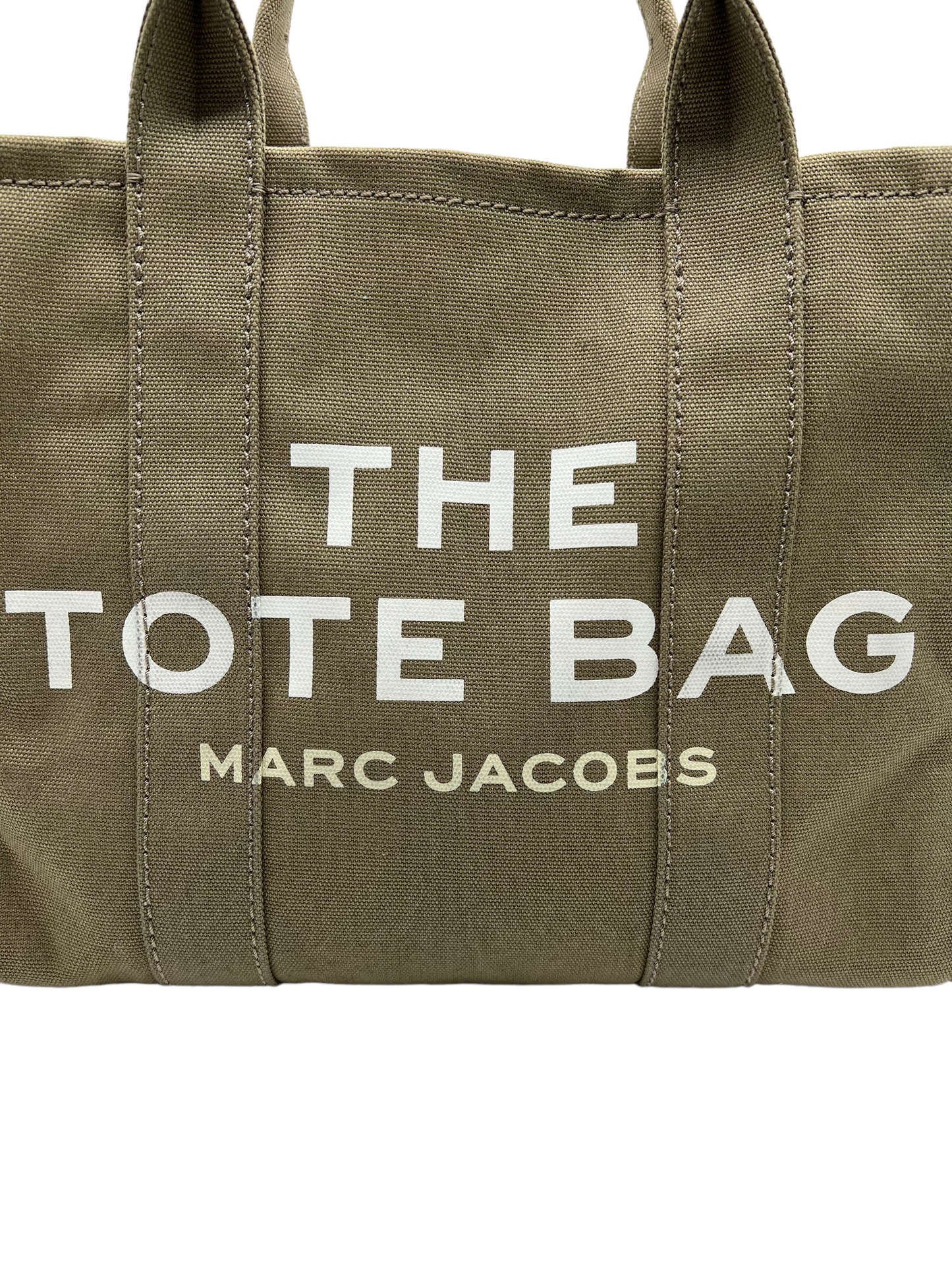 Marc Jacobs Khaki Canvas "The Medium Tote" Bag