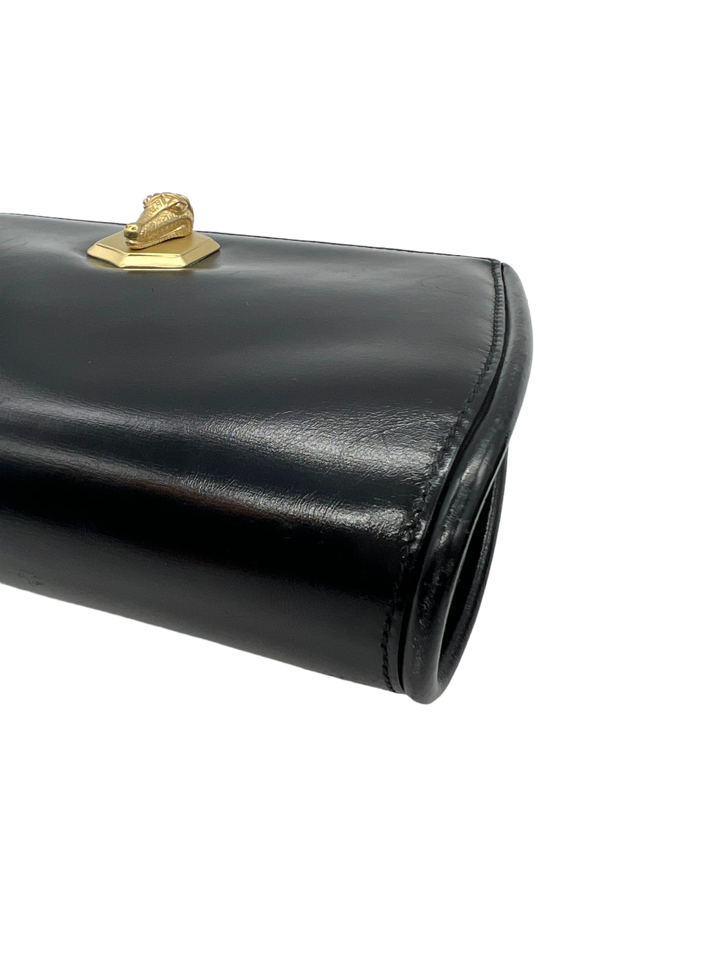 Barry Kieselstein-Cord Black Leather Chain Bag