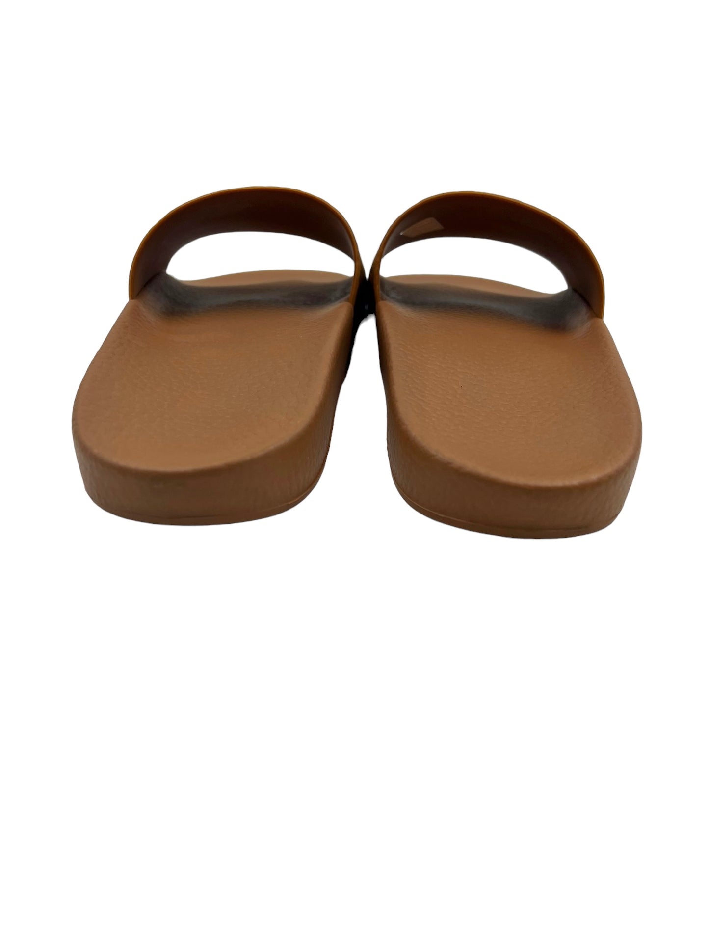 MCM Size 39 Tan Heritage Visetos Pool Slides