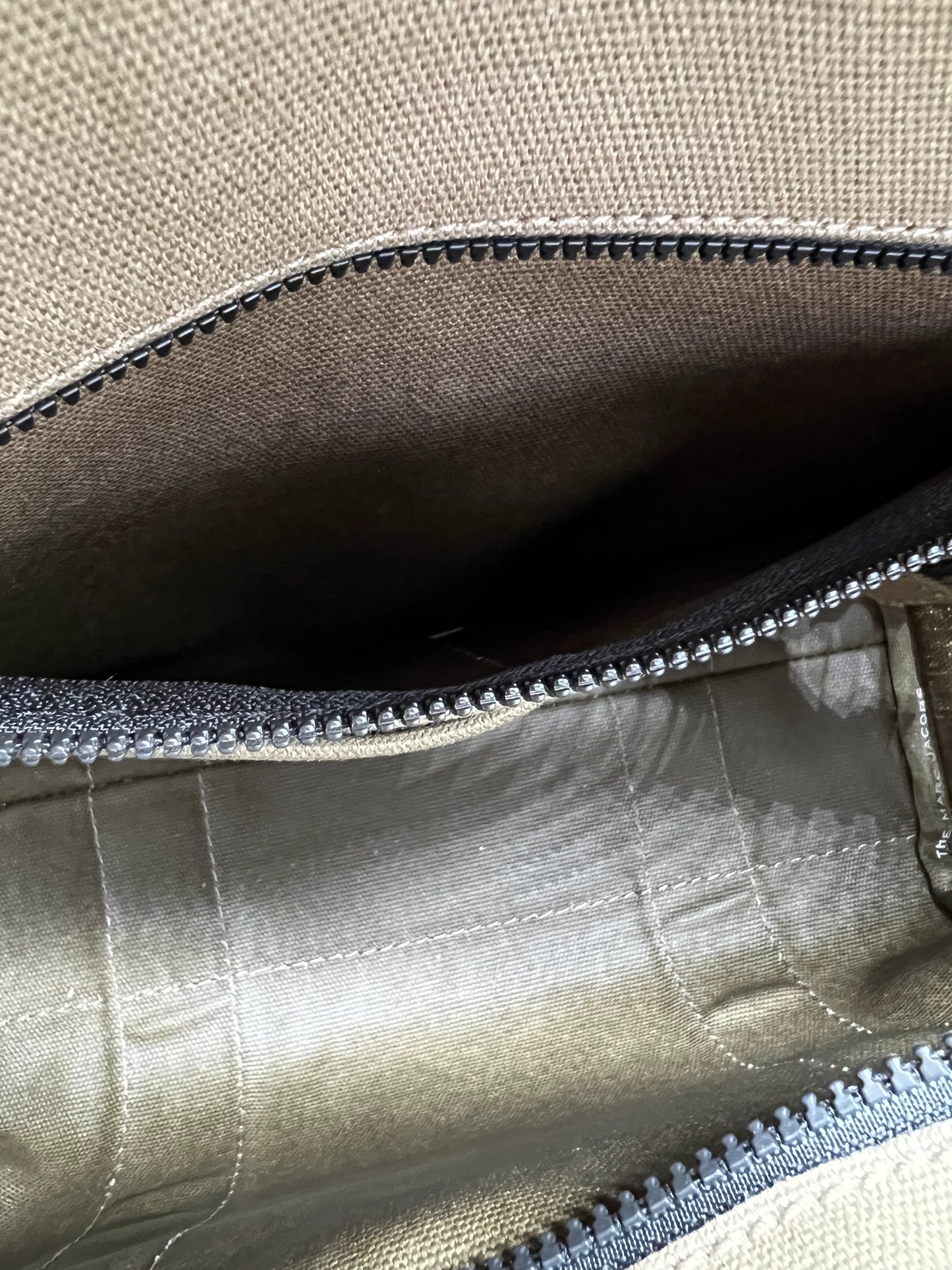 Marc Jacobs Khaki Canvas "The Medium Tote" Bag