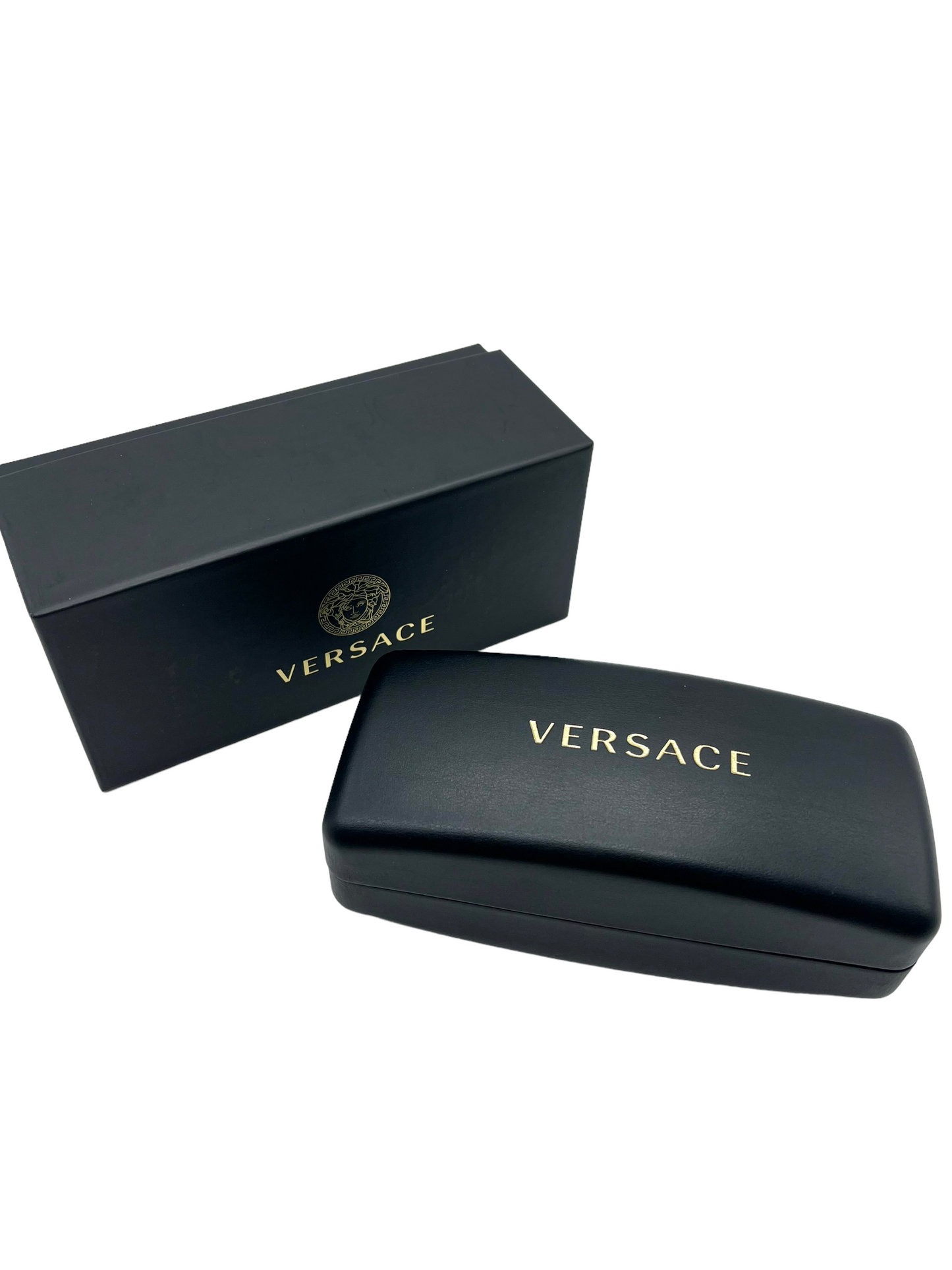 Versace Black & Gold Tribute Shield MOD 2197 Sunglasses