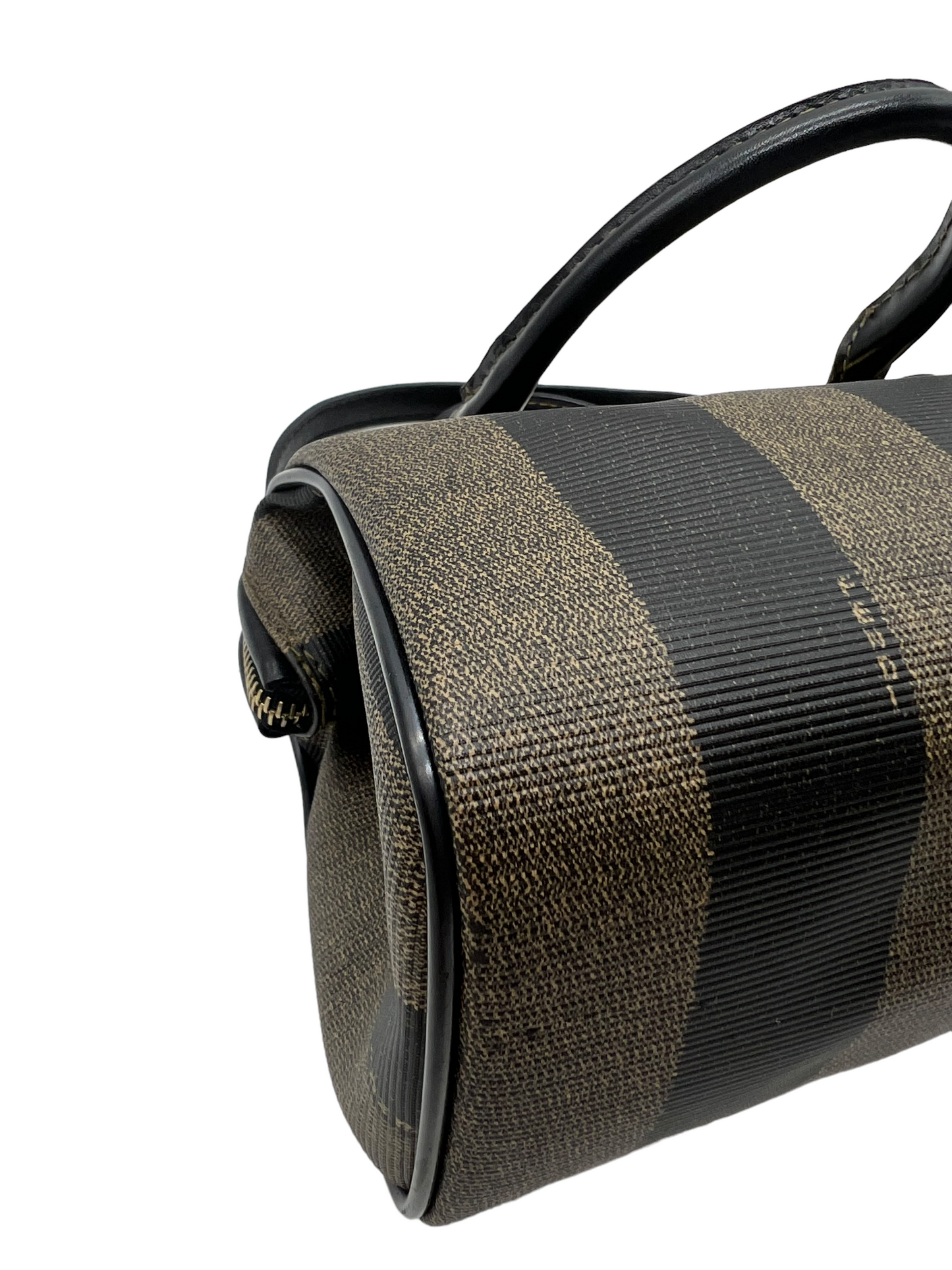 Fendi Vintage Pequin Stripe Mini Boston Bag