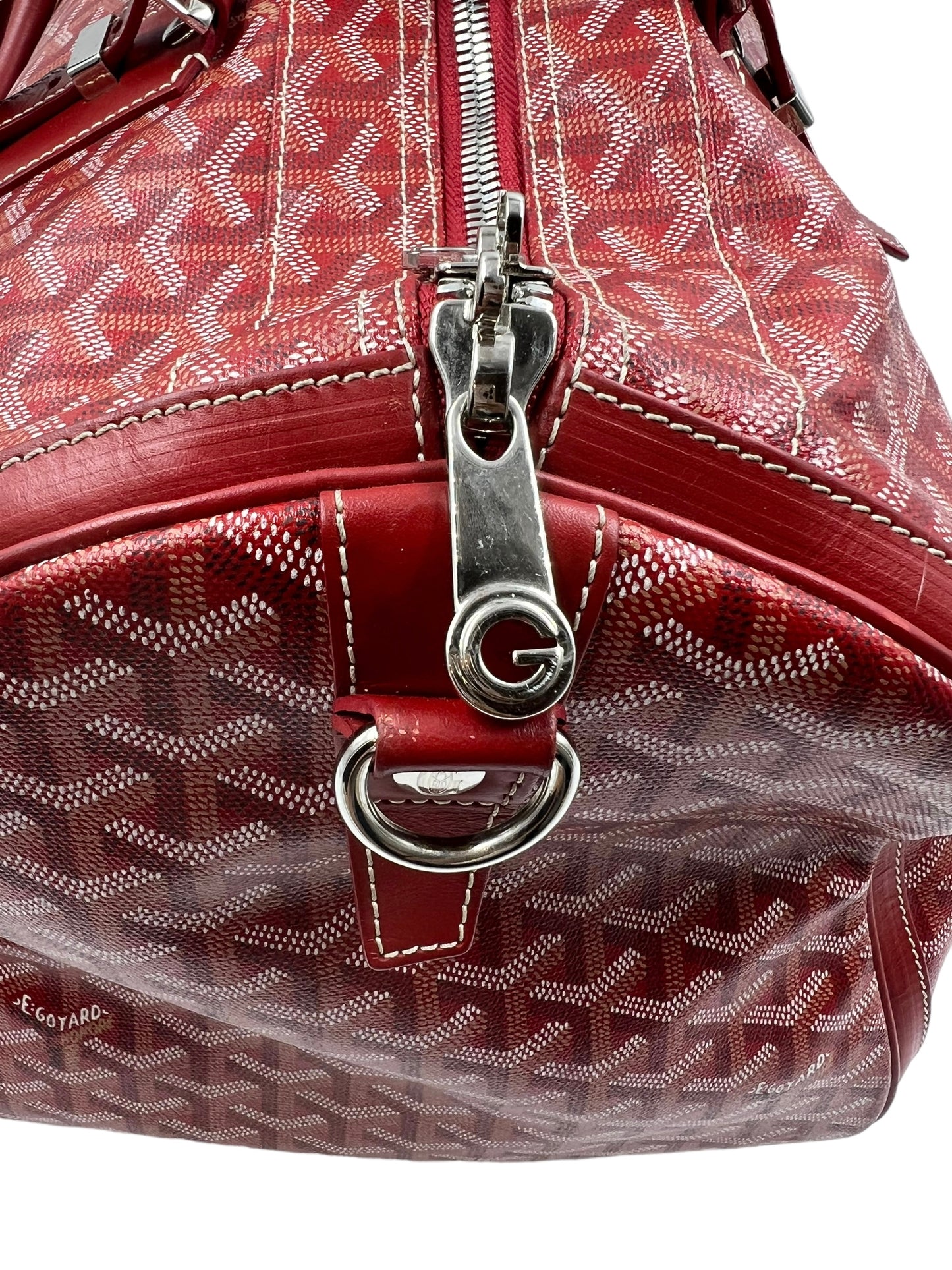 Goyard Red Croisiere 50 Duffle