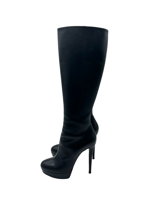 Christian Louboutin Black Bianca Botta 140 Size 39.5 Boots